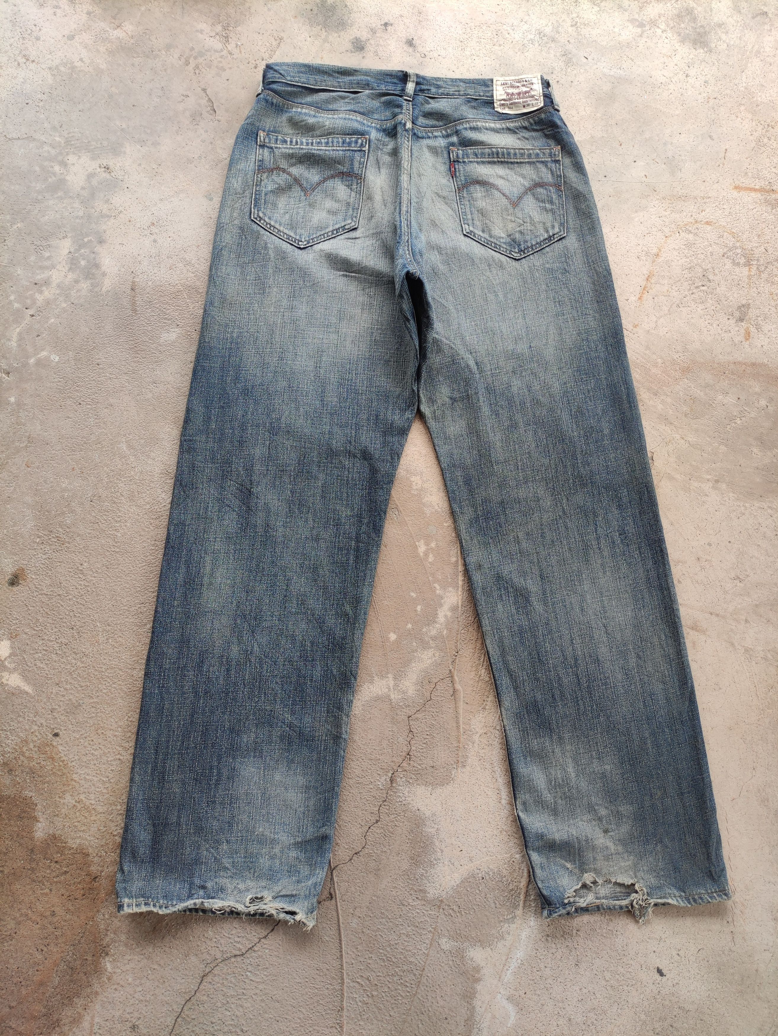 Levi's Vintage Levis 554 Baggy Denim Distressed Faded Jean Size US 36 / EU 52 - 8 Thumbnail