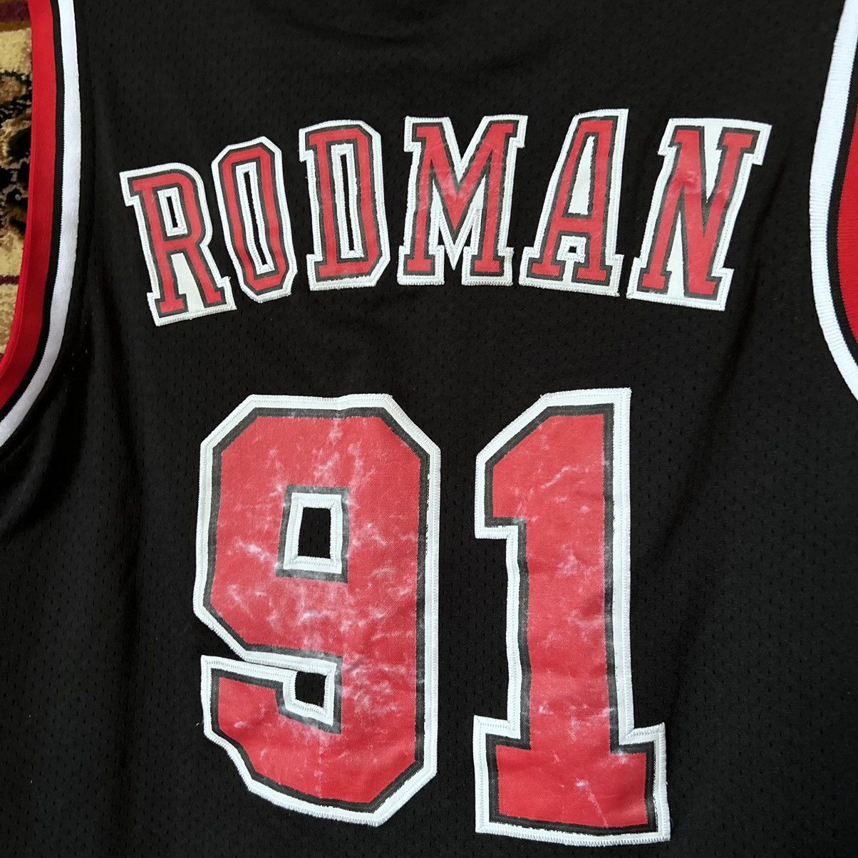 Adidas × NBA Dennis Rodman #91 Chicago Bulls Jersey NBA Shirt Tee Size US M / EU 48-50 / 2 - 6 Thumbnail