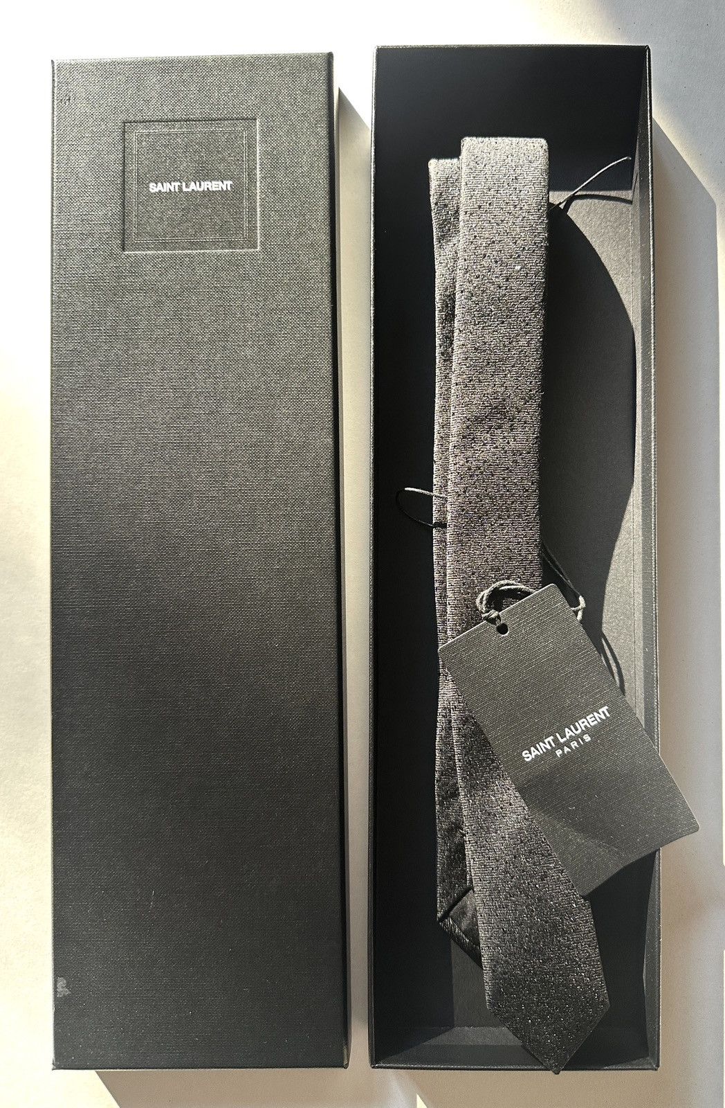 Saint Laurent Paris Glittering Tie in Silk and Lurex Size ONE SIZE - 5 Thumbnail