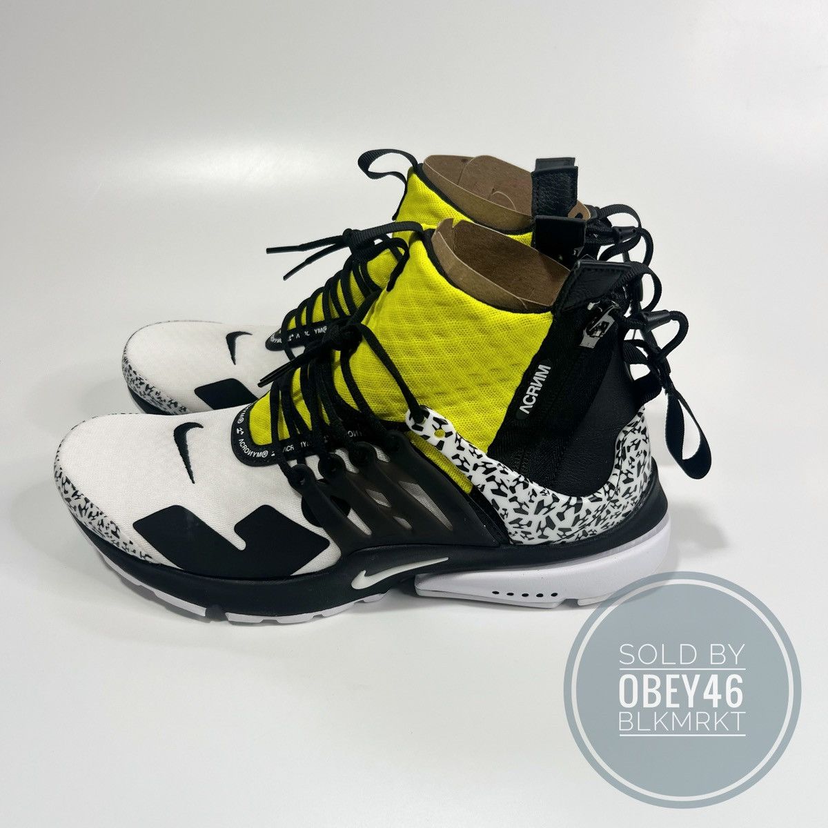 Acronym × Nike Nike Acronym x Air Presto Mid Dynamic Yellow 9 Size US 9 / EU 42 - 1 Thumbnail