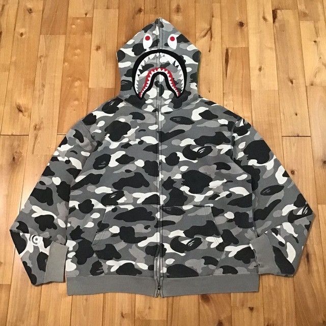 Bape × Nigo NFS limited BAPE camo shark full zip hoodie a bathing ape Size US M / EU 48-50 / 2 - 1 Thumbnail