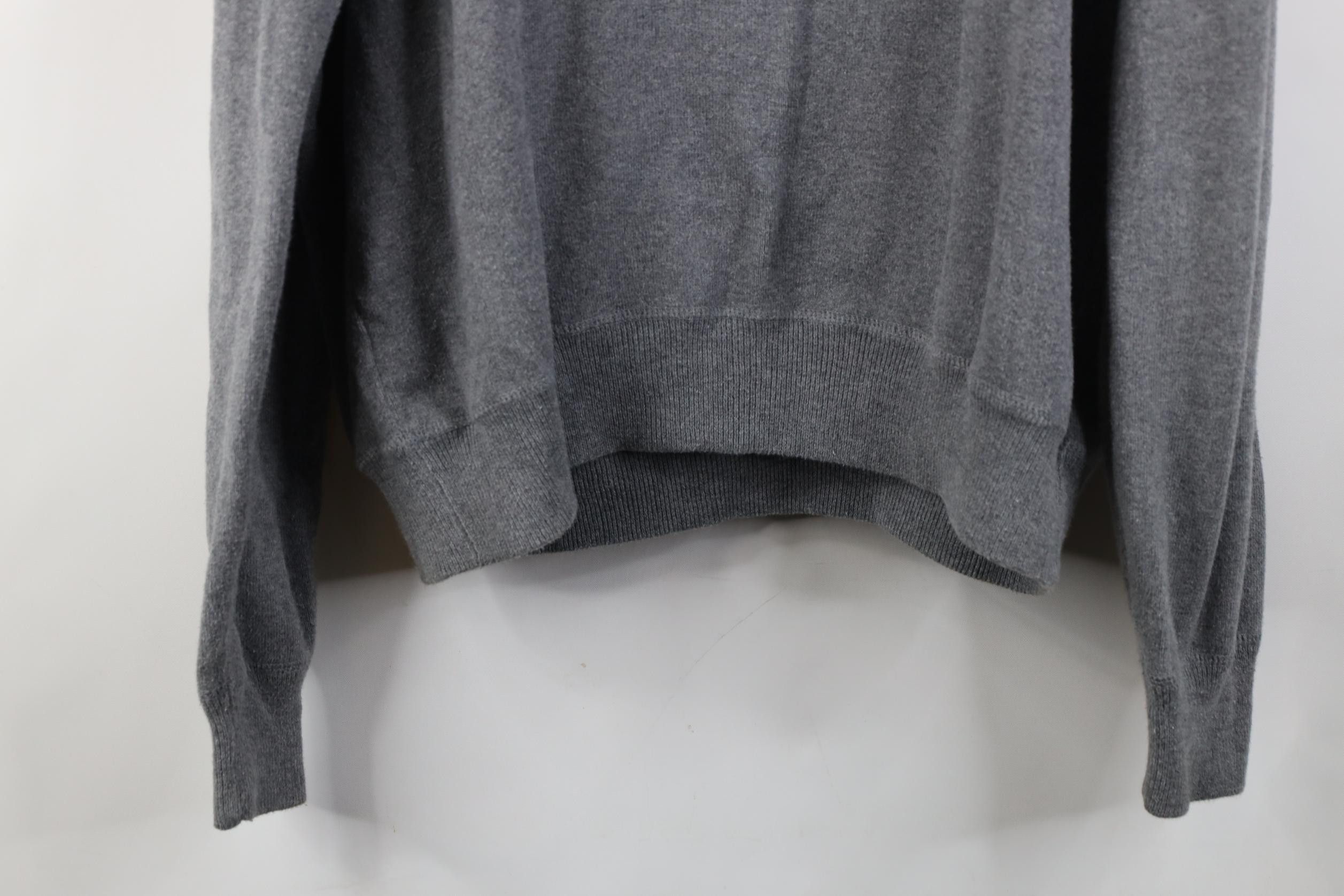 Polo Ralph Lauren Vintage 90s Ralph Lauren Cotton Ribbed Knit Sweater Gray Size US M / EU 48-50 / 2 - 11 Thumbnail