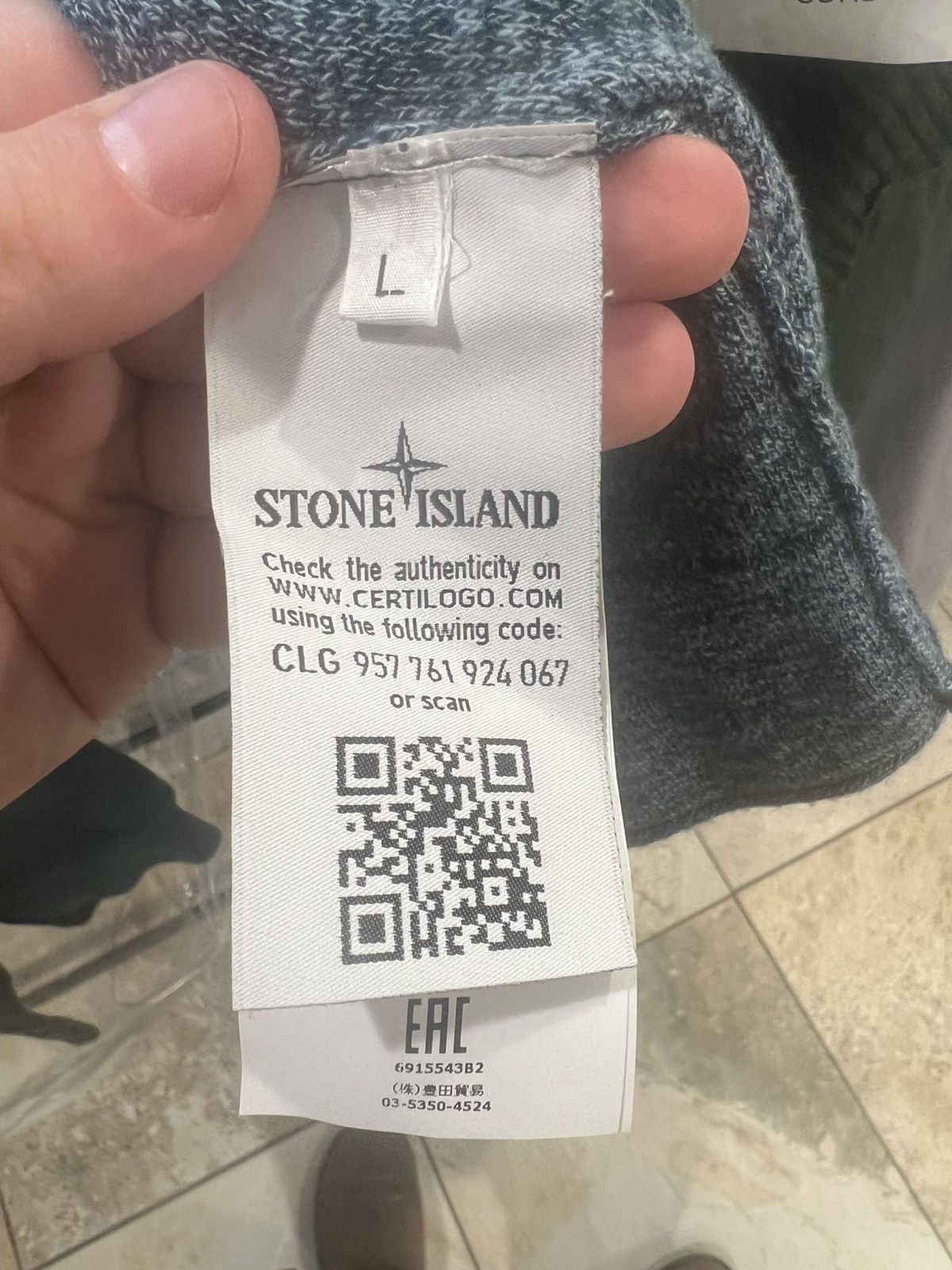 Stone Island Stone Island Knit Quarter/Button Zip Retail $550 Sz L Size US L / EU 52-54 / 3 - 3 Thumbnail