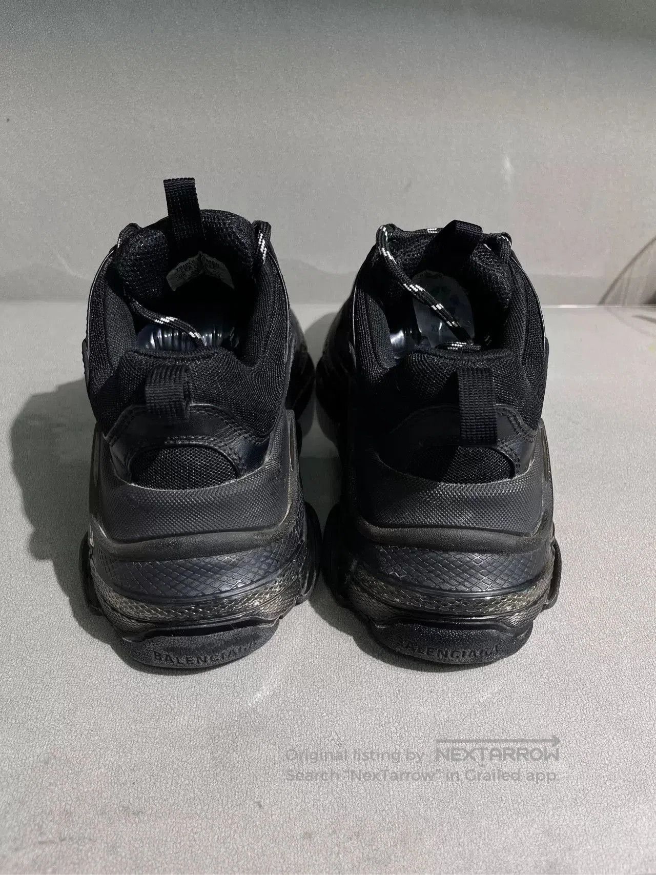 Balenciaga Balenciaga Triple S All-Black Sneakers Size 36. Size US 5 / IT 35 - 4 Thumbnail