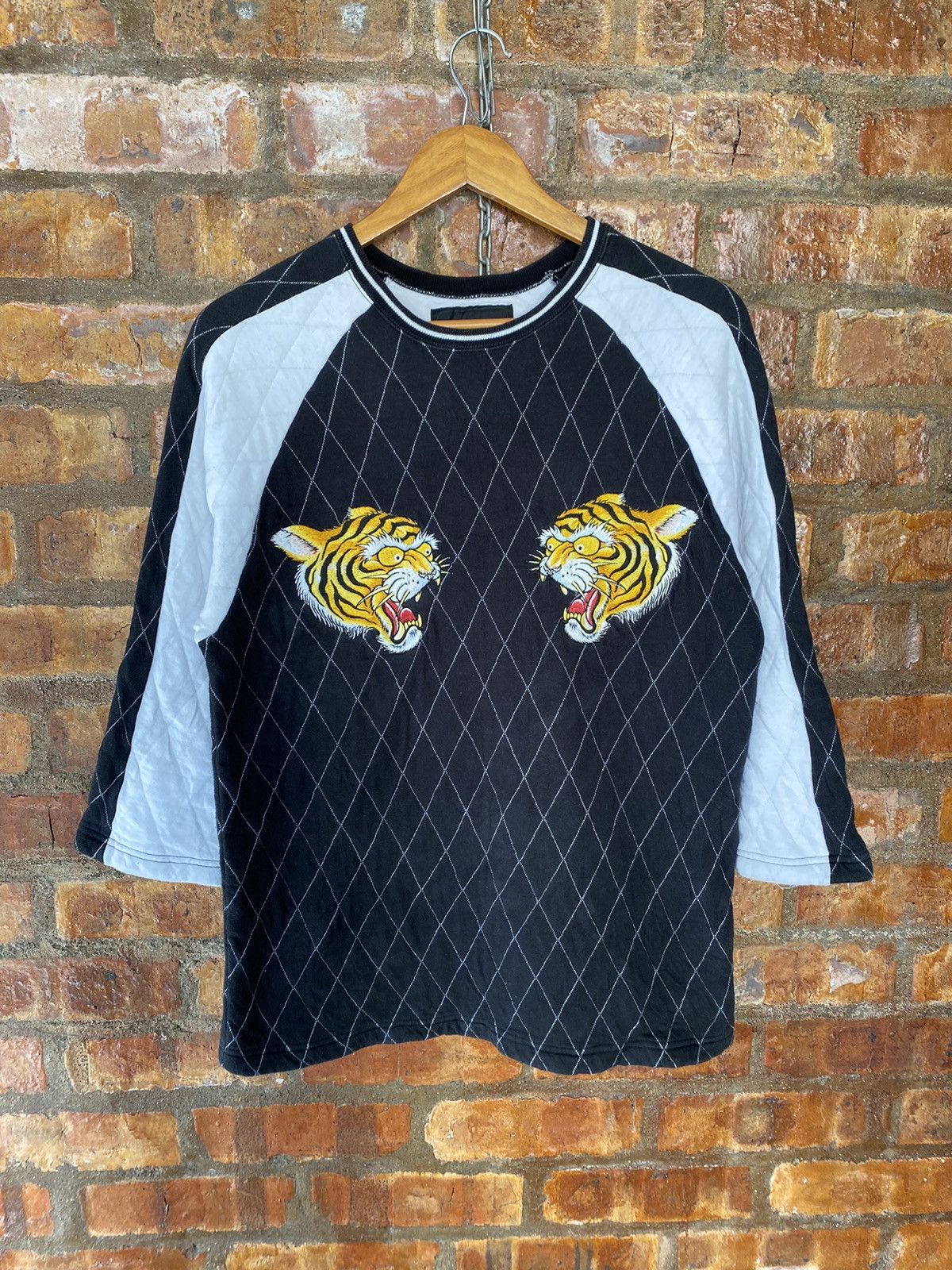 Japanese Brand × Needles × Sugar Cane Vtg Core Fighter Japan 3/4 sleeve Sukajan tiger embroidered Size US M / EU 48-50 / 2 - 2 Thumbnail