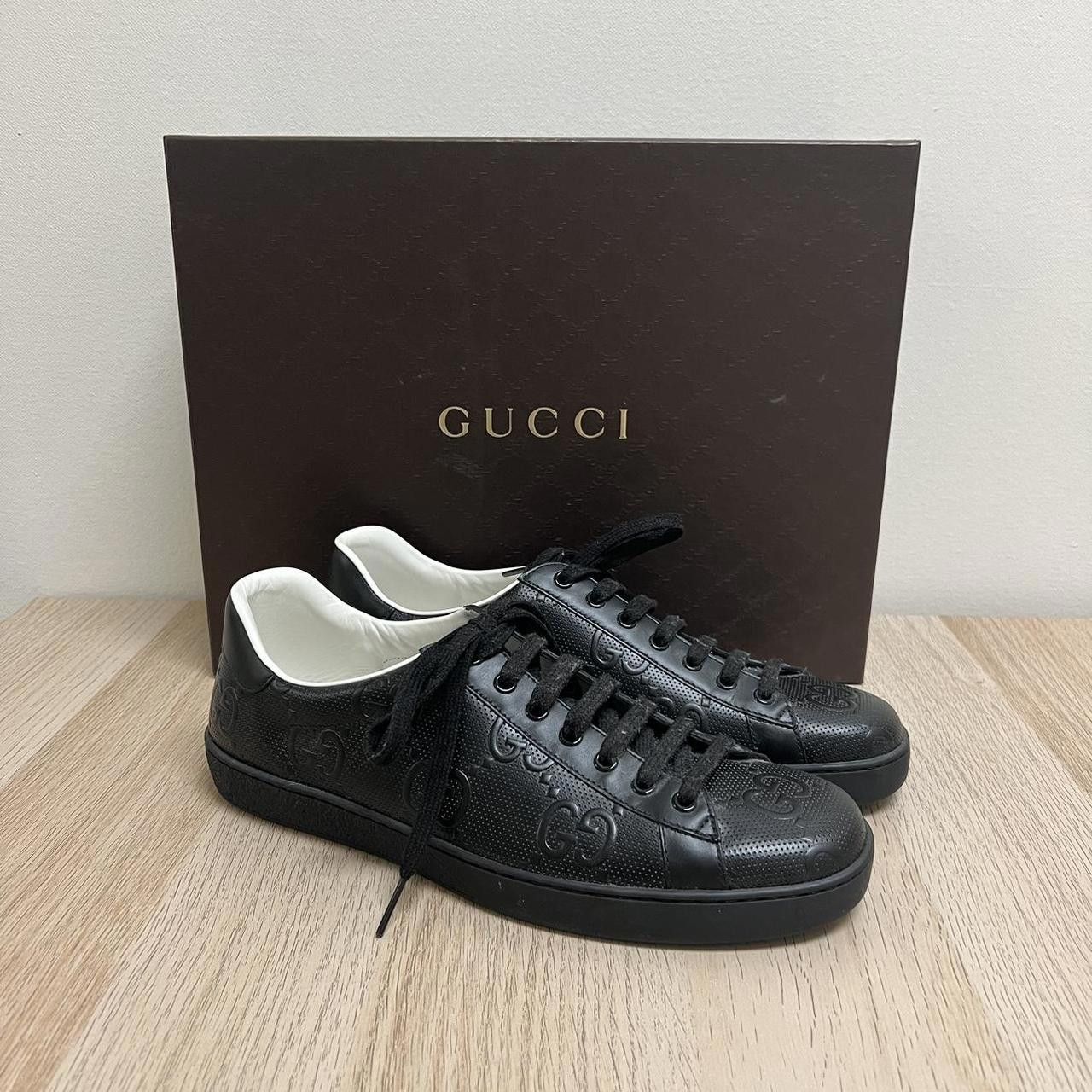 Gucci Gucci Men's Black Trainer Size US 9 / EU 42 - 1 Thumbnail