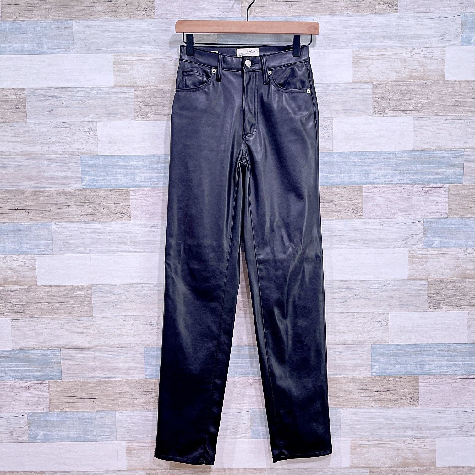 Target Basics Universal Threads High Rise Faux Leather Jeans Womens 00 Size 24" / US 00 / IT 34 - 1 Thumbnail