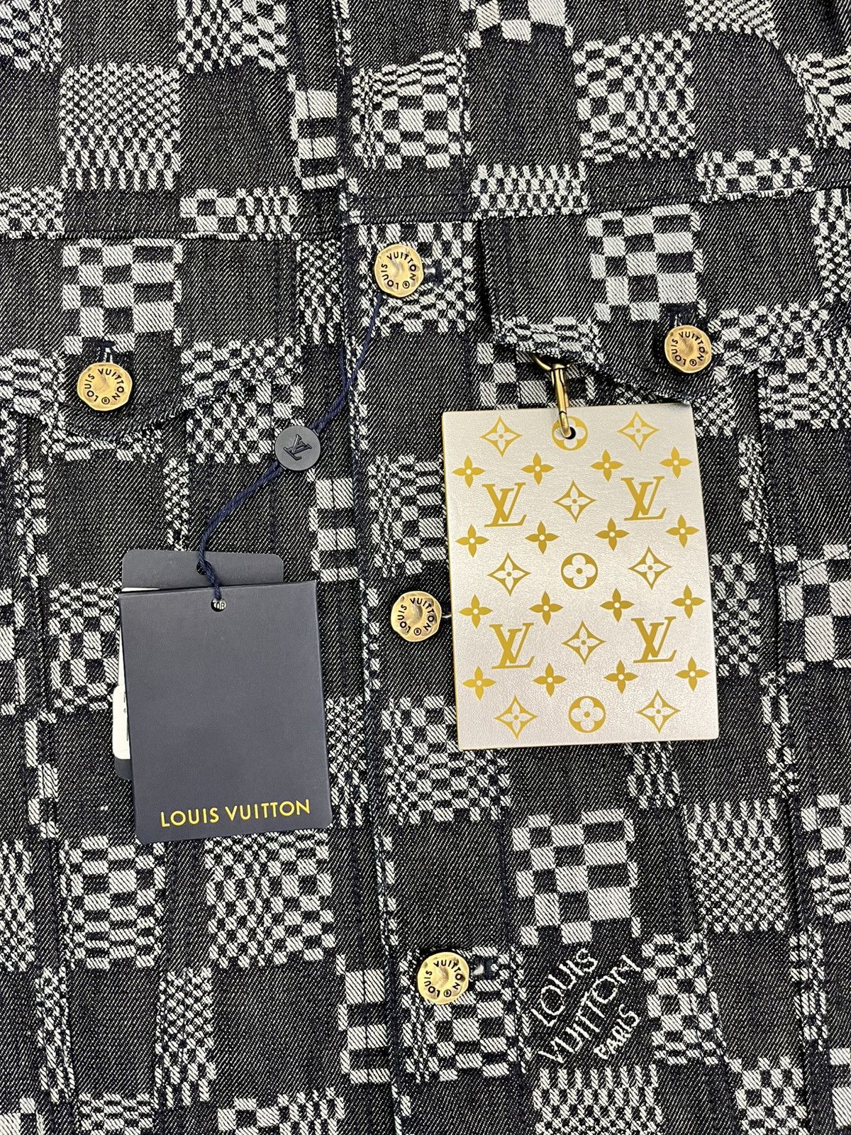 Louis Vuitton Louis Vuitton Damien Distorted Denim Jacket Size US M / EU 48-50 / 2 - 6 Thumbnail