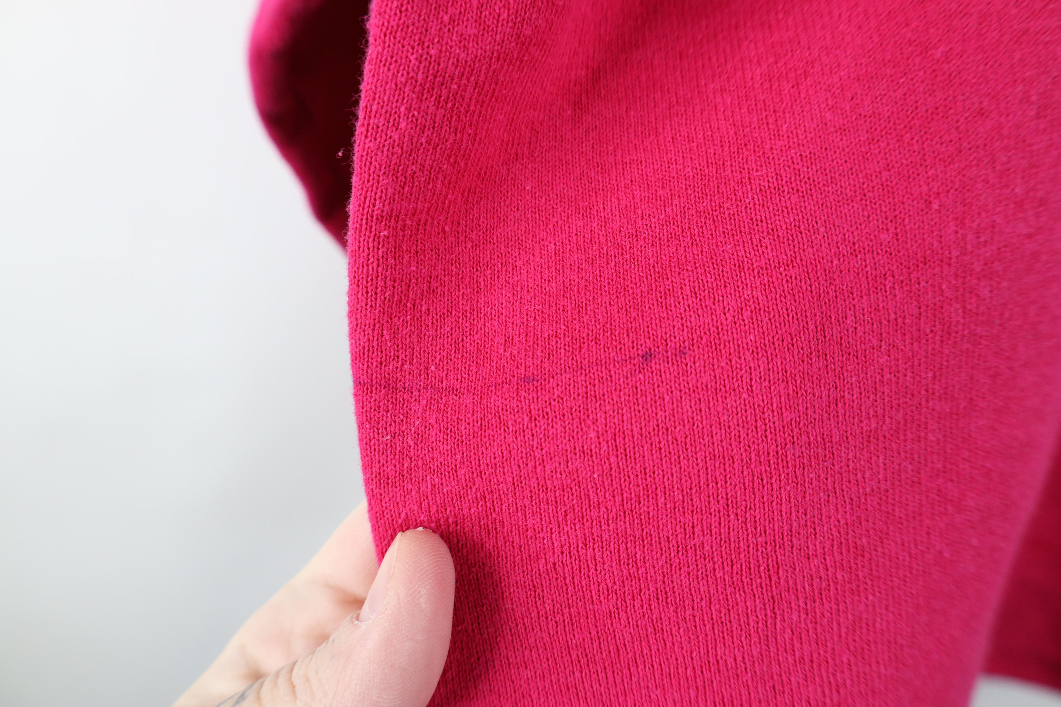 Vintage Vintage 90s Streetwear Lace Trim Crewneck Sweatshirt Pink Size XL / US 12-14 / IT 48-50 - 11 Thumbnail