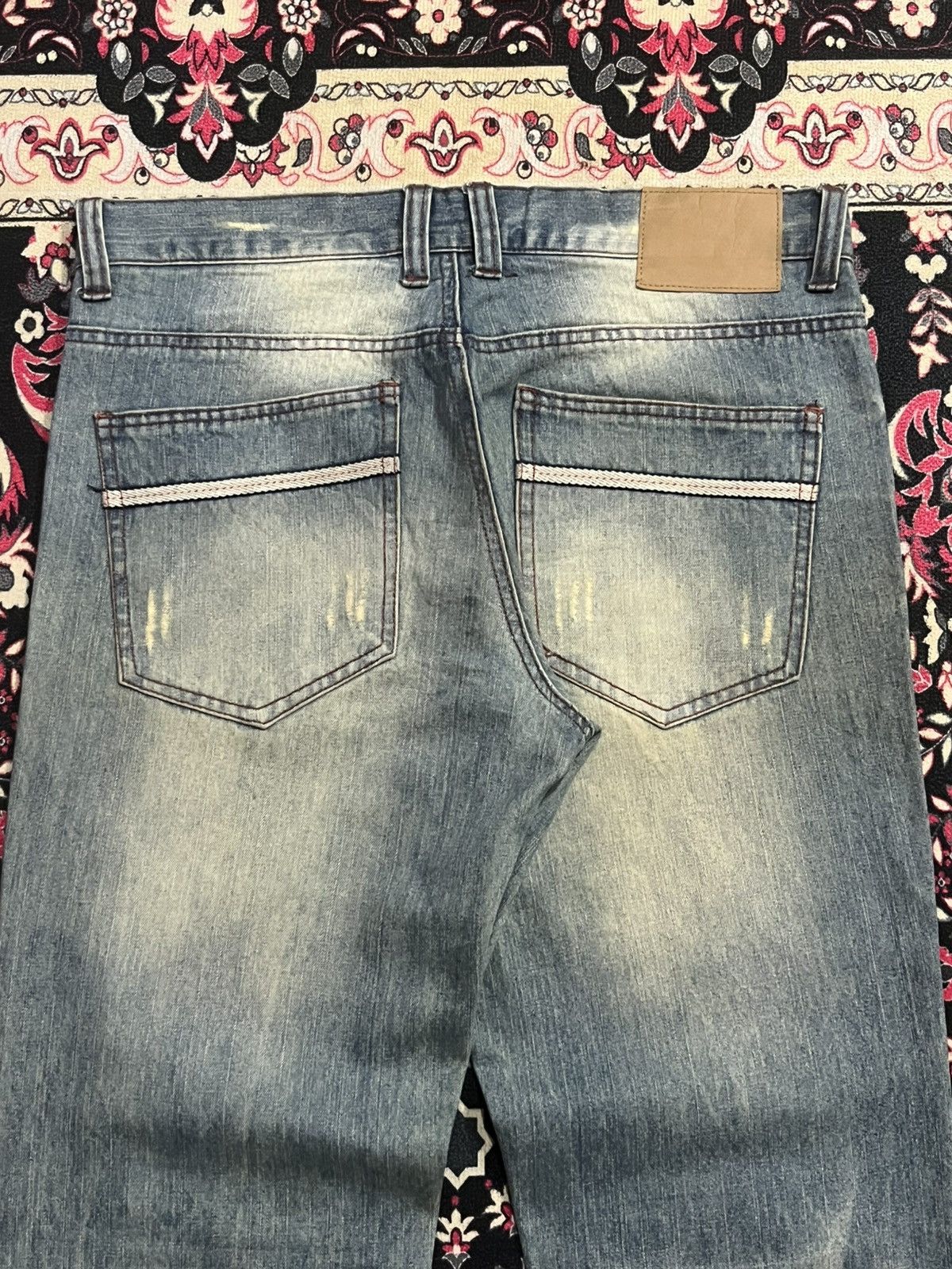 CIVARIZE × If Six Was Nine × Japanese Brand ⚡️Distressed⚡️Vintage Japanese Brand Blue Faded Slash Rip Jean Size US 33 - 6 Thumbnail