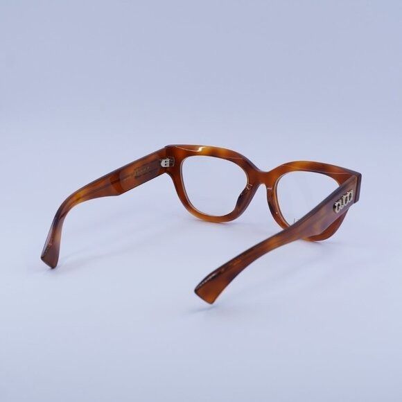 Gucci Gucci GG1837O 002 Eyeglasses Havana 51mm Cat Eye Frame Size ONE SIZE - 9 Thumbnail