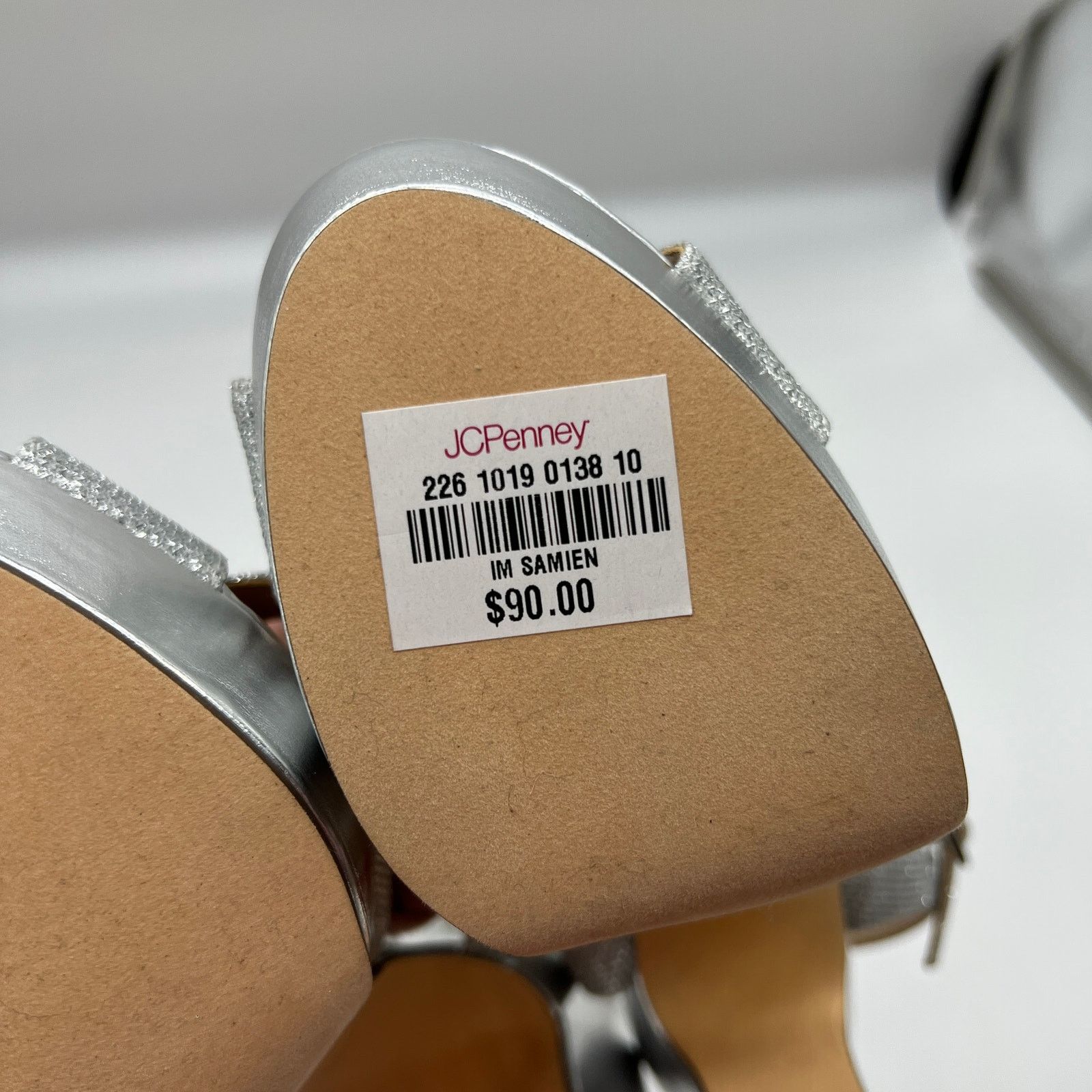 Other I. Miller Womens Samien Heeled Sandals Silver Size US 9 / IT 39 - 10 Thumbnail