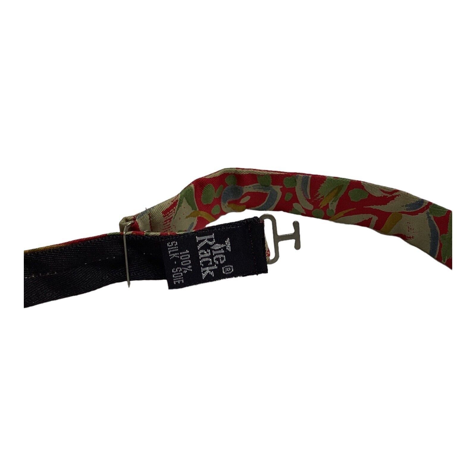 Other TIE RACK Red Art Print Adjustable Self Bow Tie Silk W: 2.2" Size ONE SIZE - 2 Thumbnail