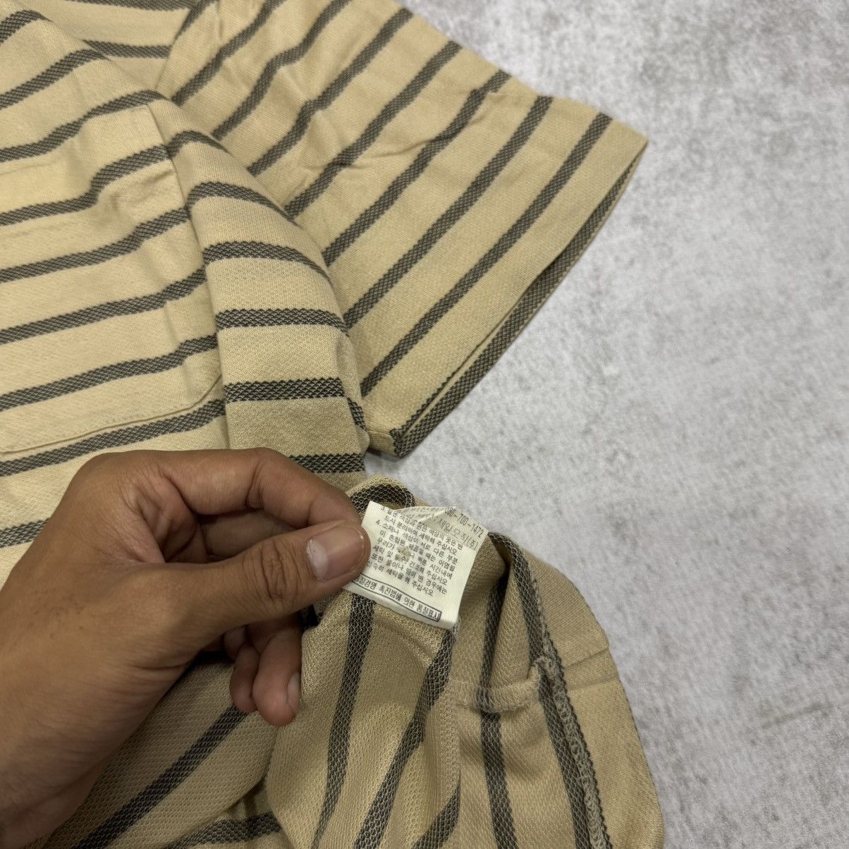 Yves Saint Laurent YvesSaintLaurent stripe poloshirt Size US L / EU 52-54 / 3 - 7 Thumbnail