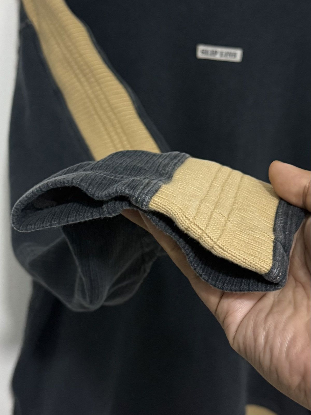 Japanese Brand Vintage 90s Slip Line Sun Faded Sweater Knit Size US L / EU 52-54 / 3 - 6 Thumbnail
