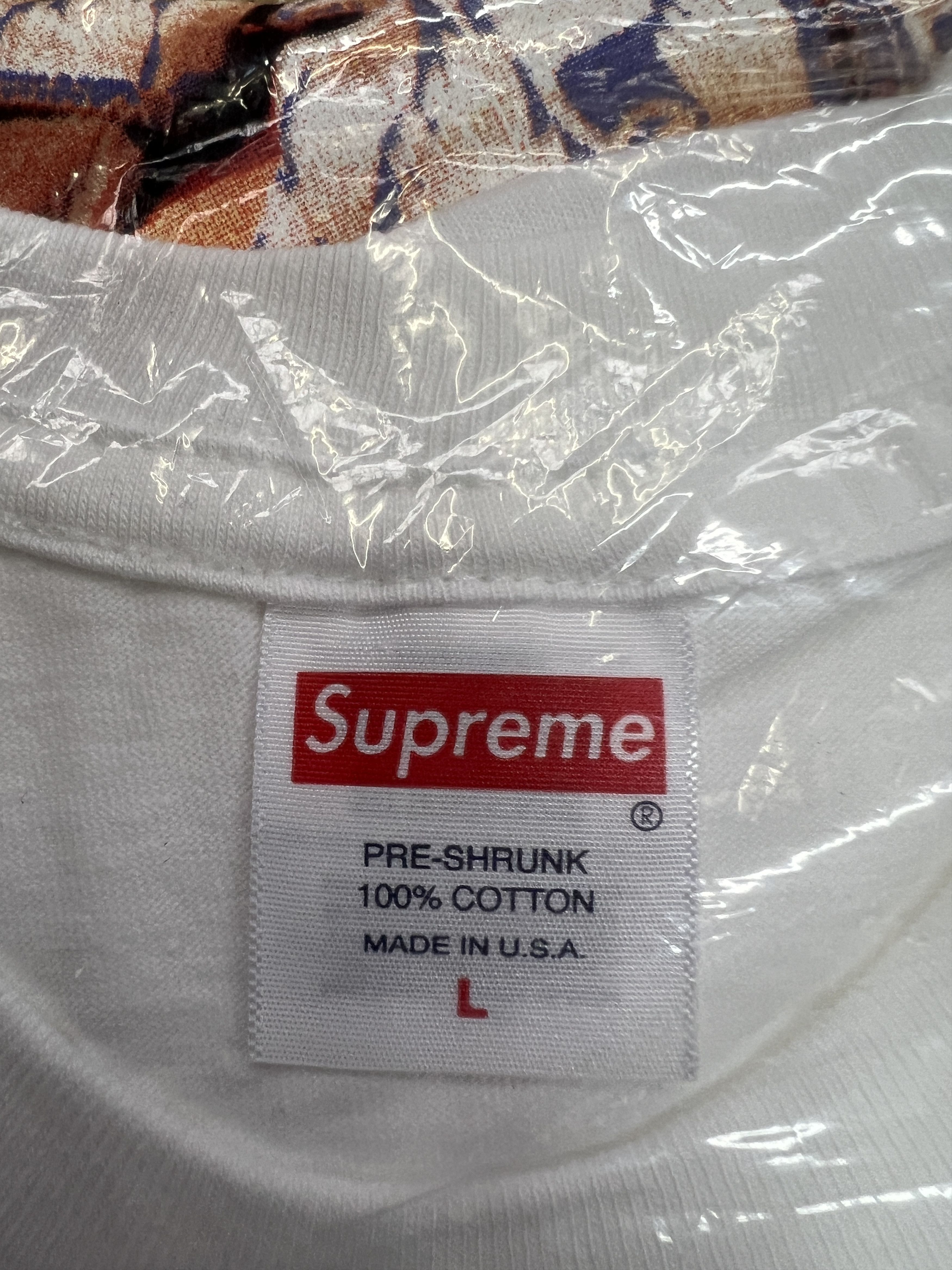 Supreme (L) Supreme SATCHIDANANDA TEE White tee FW24 (DS) Size US L / EU 52-54 / 3 - 4 Thumbnail