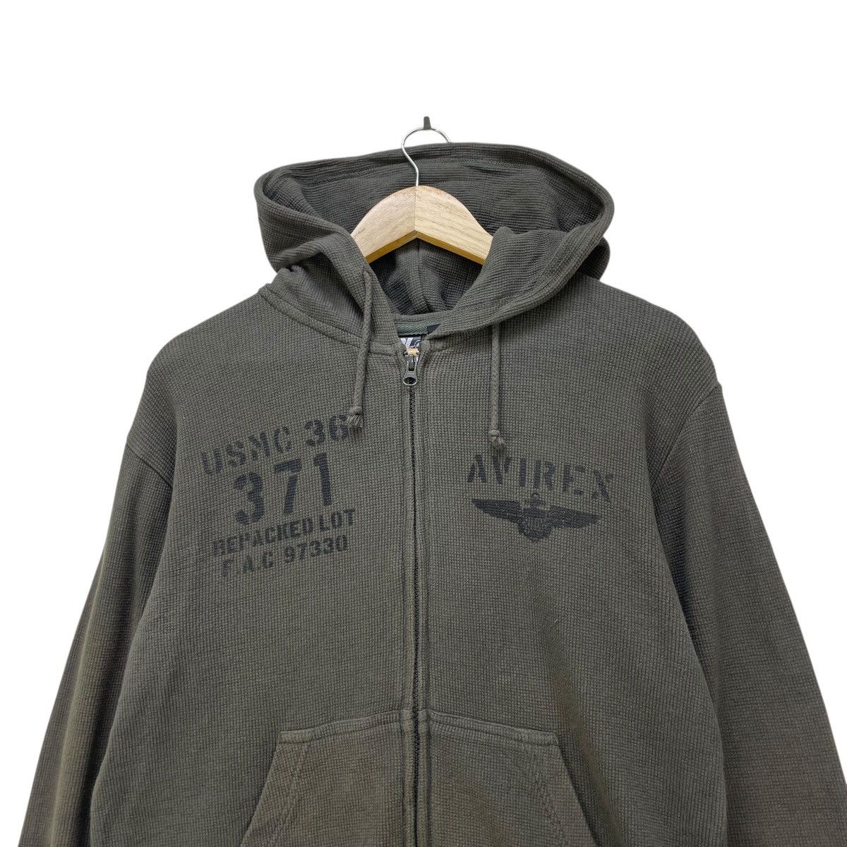 Avirex 💥Avirex Hooded Zip Up Spellout Logo Size US M / EU 48-50 / 2 - 3 Thumbnail