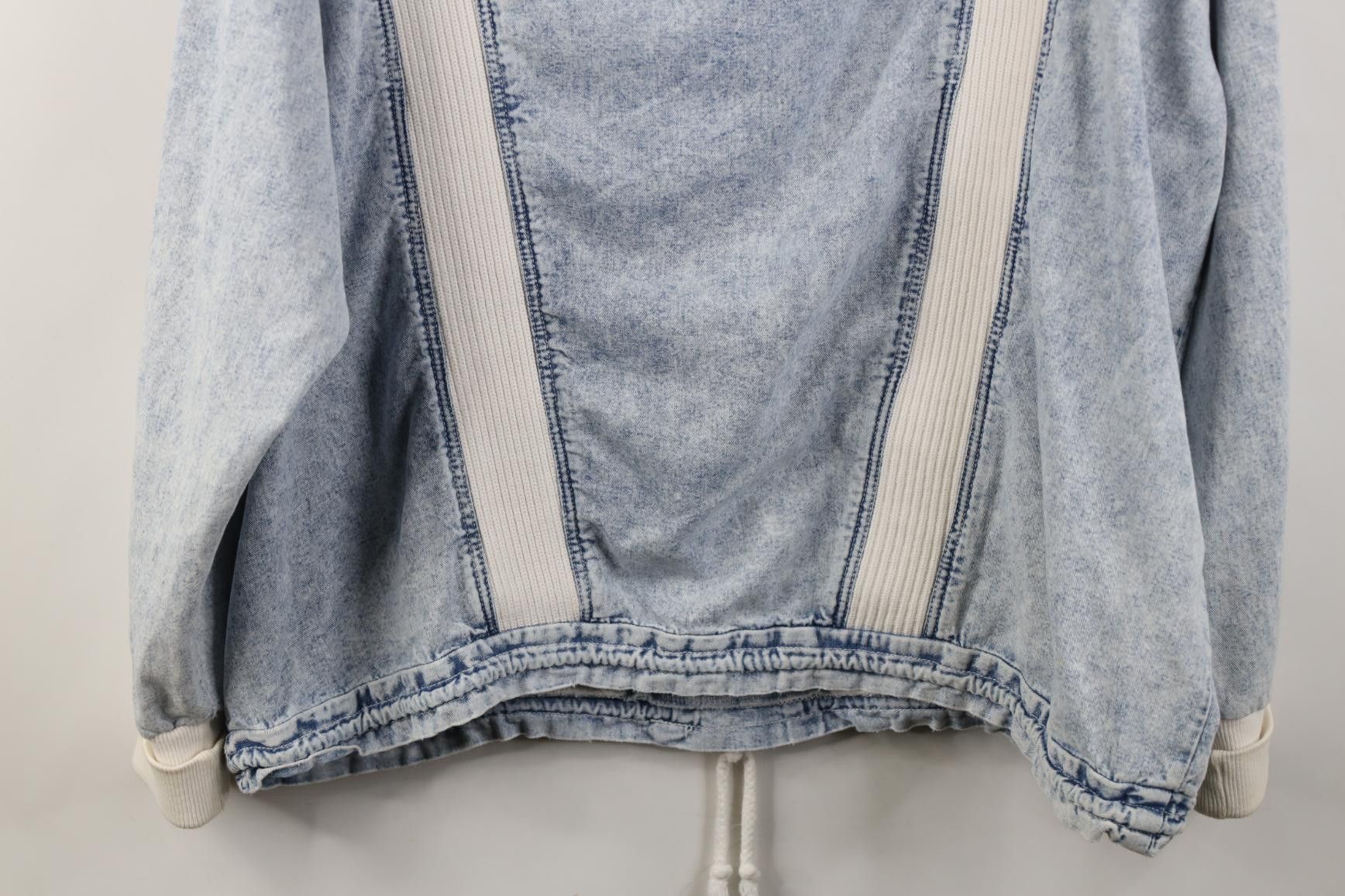 Vintage Vintage 90s Streetwear Acid Wash Denim Pullover Jacket Blue Size XL / US 12-14 / IT 48-50 - 18 Thumbnail
