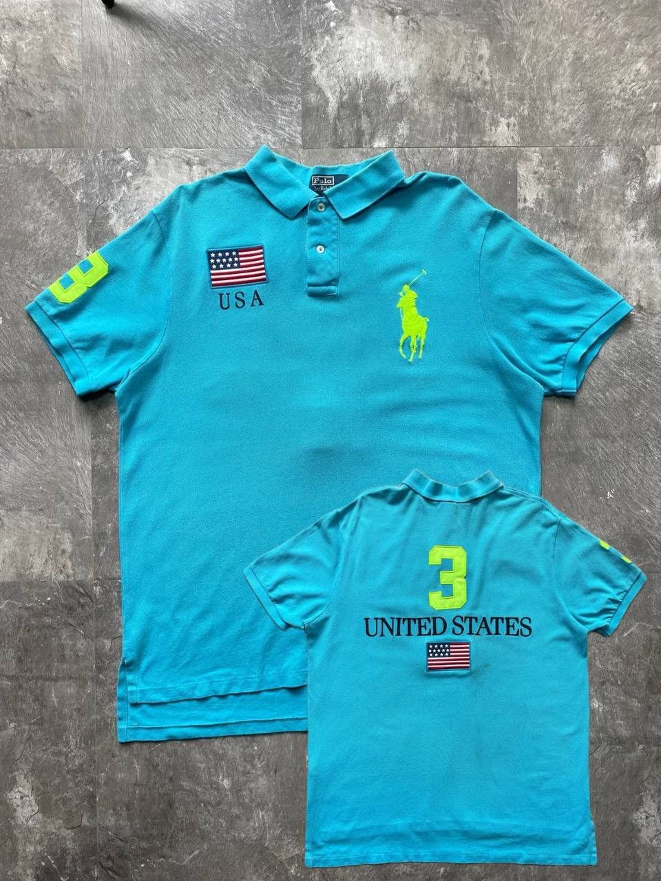 00s ラルフローレン ビッグポニー y2k USA 国旗 チーフキーフ 00s ラルフローレン ビッグポニー y2k USA 国旗 チーフキーフ