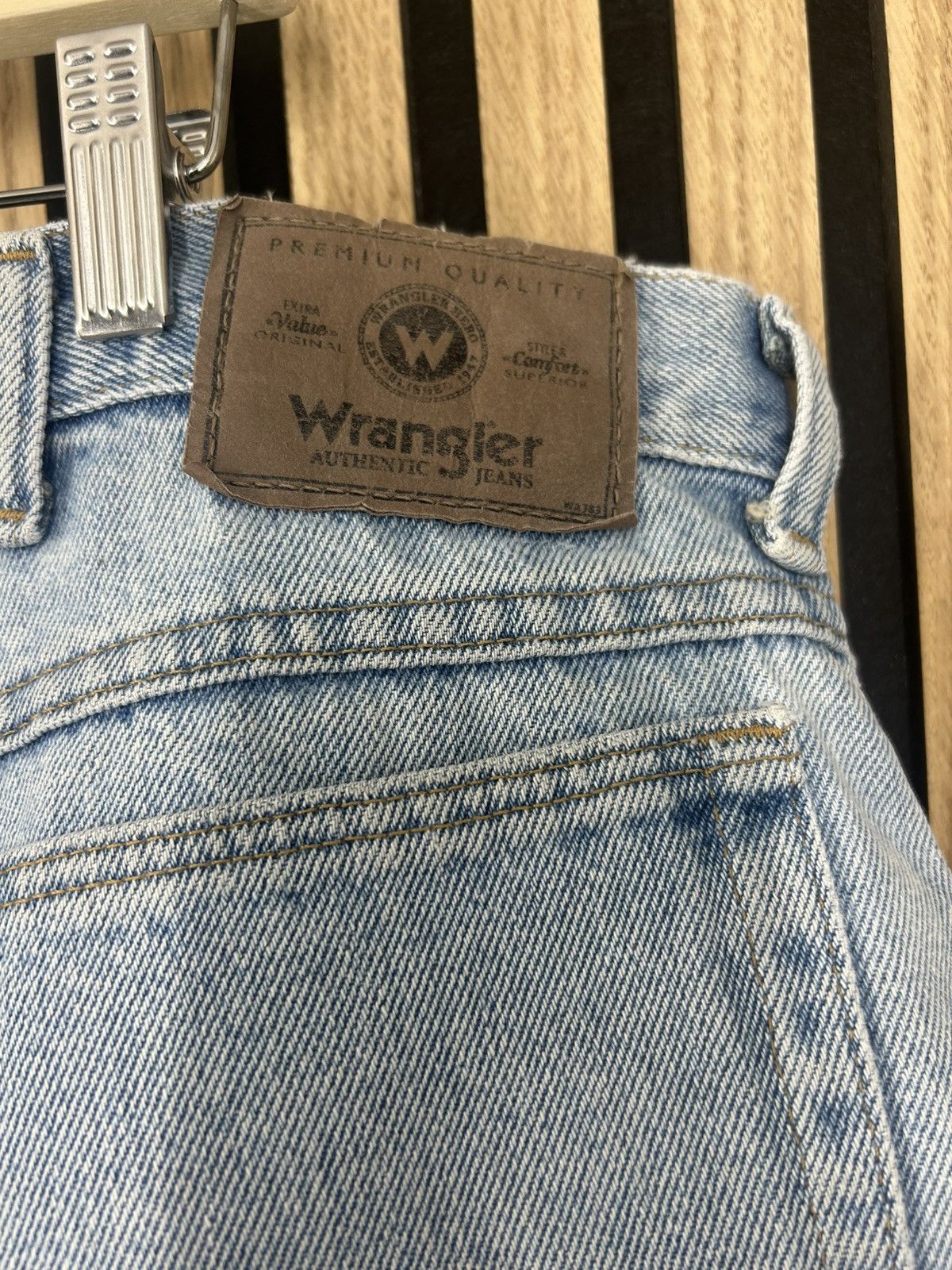 Wrangler Wrangler Men's Blue W30 Y2K Style Jeans Shorts Denim Vintage Size US 30 / EU 46 - 5 Thumbnail
