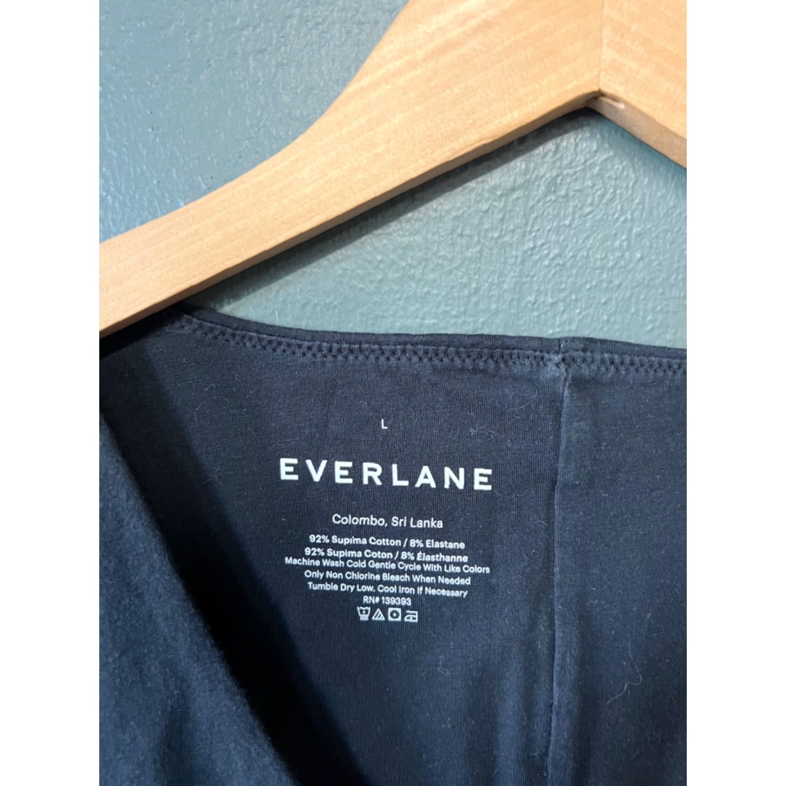 Everlane Everlane Shirt Women Long Sleeve V-Neck Body Suit Size L Black Size L / US 10 / IT 46 - 3 Thumbnail