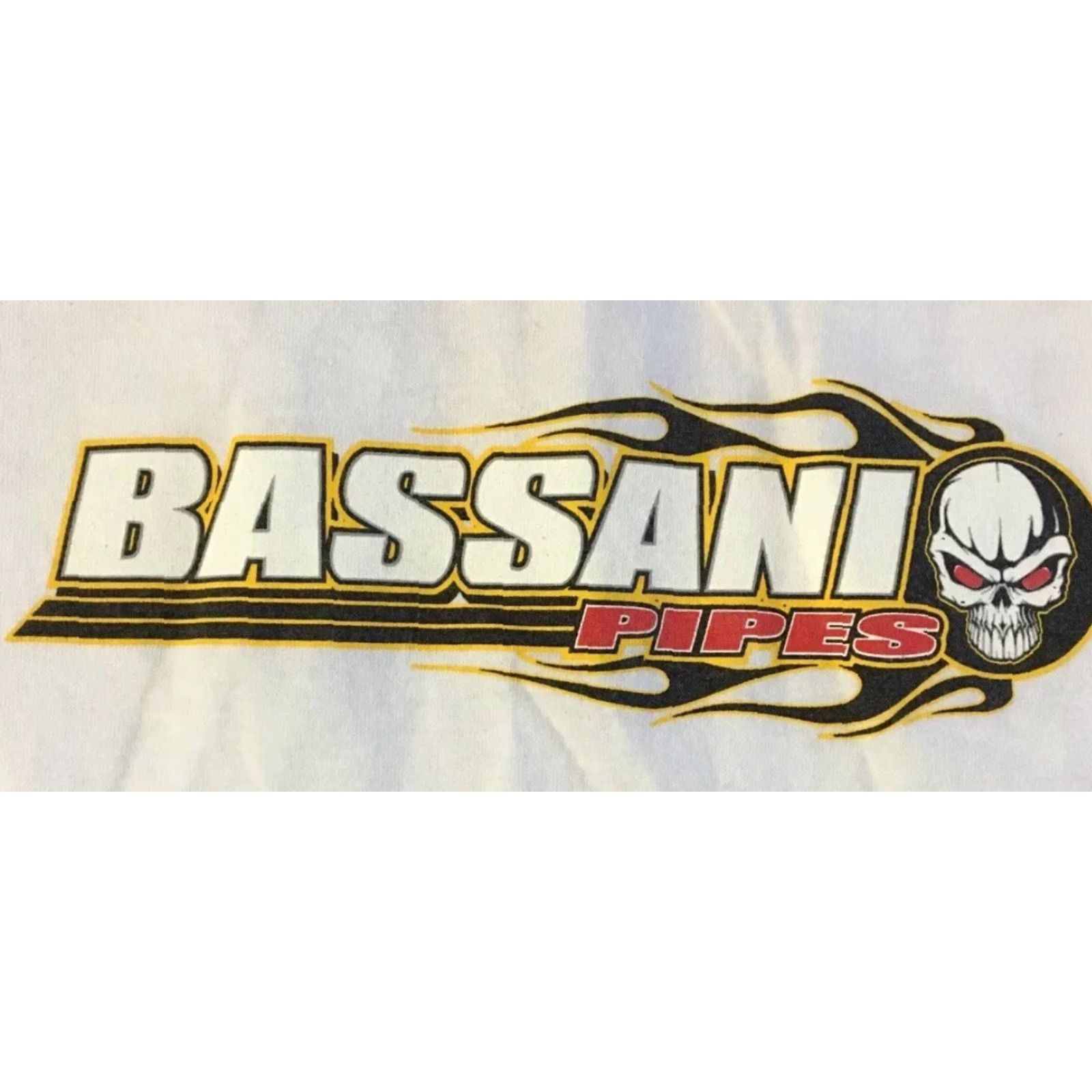 Vintage VINTAGE Bassani Shirts Faded Skull Flames Shirt XL Grunge Biker Punk Fire Skate Y2K 90s Size US XL / EU 56 / 4 - 4 Thumbnail