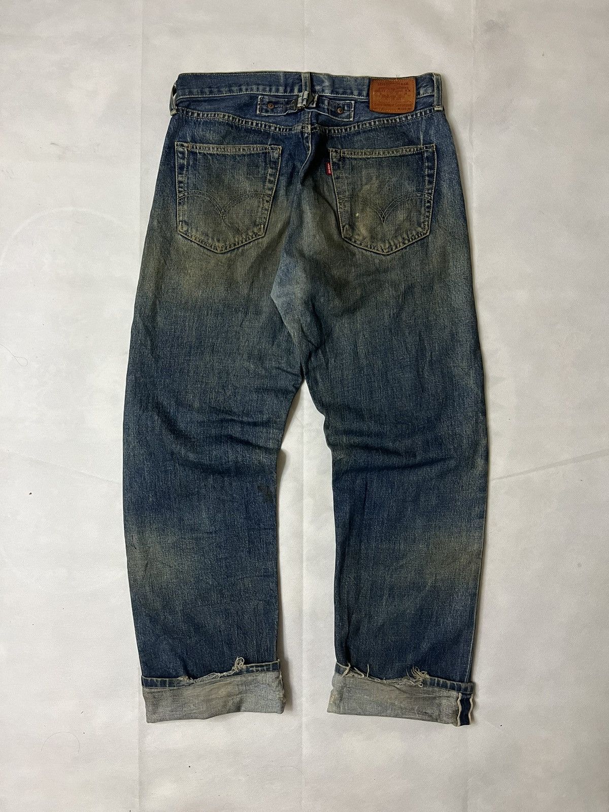 Levi's Vintage 80's Levis 702 "E" Buckle Back Selvedge Denim Size US 33 - 6 Thumbnail