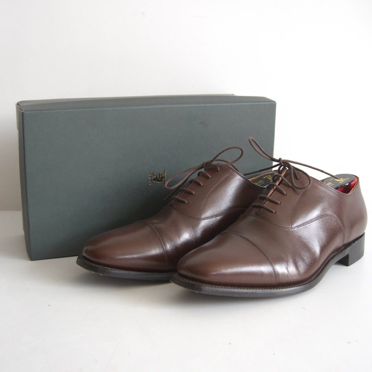 Vintage SCOTCH GRAIN Cap-toe leather shoes Size 26EEE Size US 8 / EU 41 - 1 Thumbnail