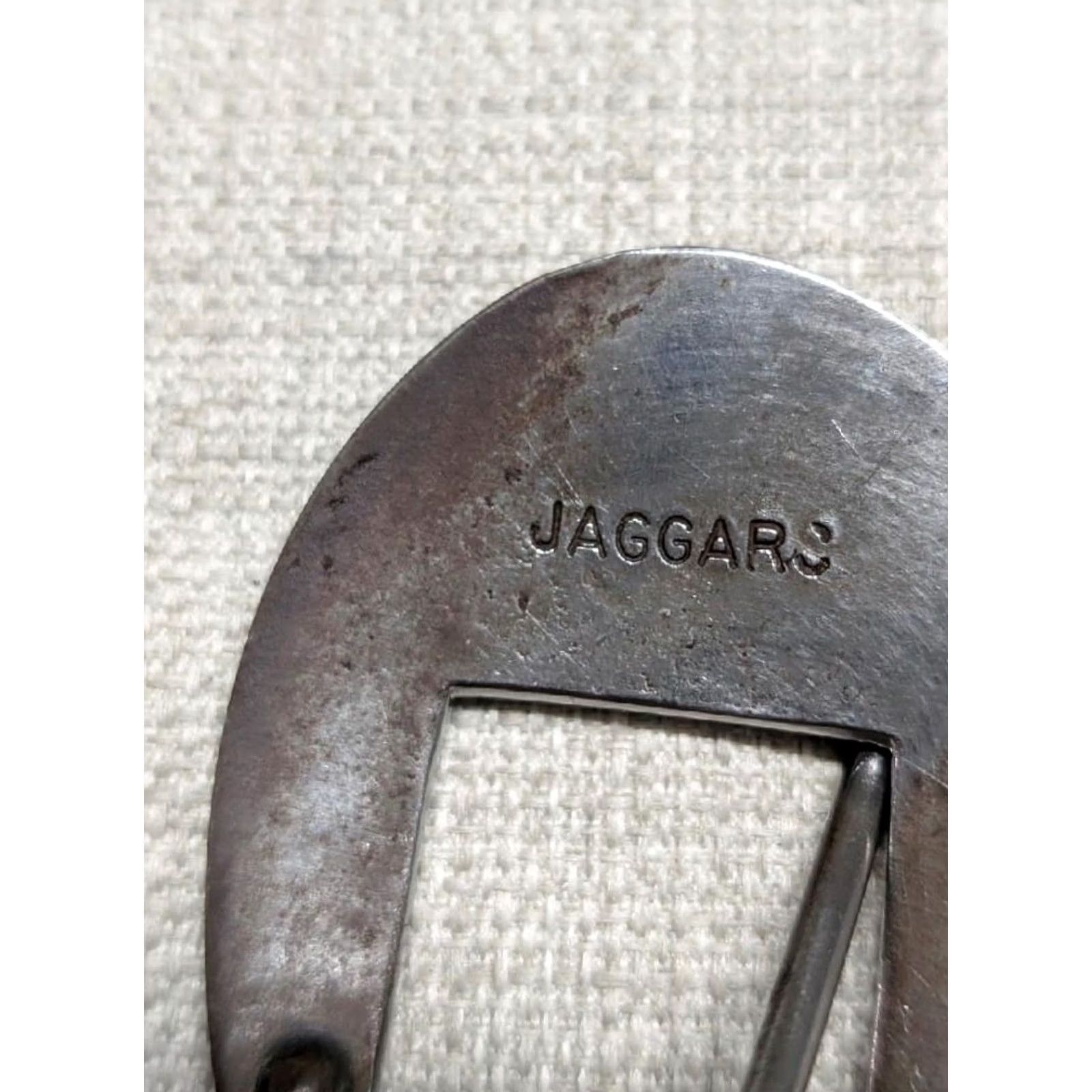 Vintage VINTAGE handmade WESTERN belt buckle set 2PC Engraved Bronze/Silver Men Buckle 2" x 2-1/8" 1" keeper Ranger Jaggar Size ONE SIZE - 4 Thumbnail