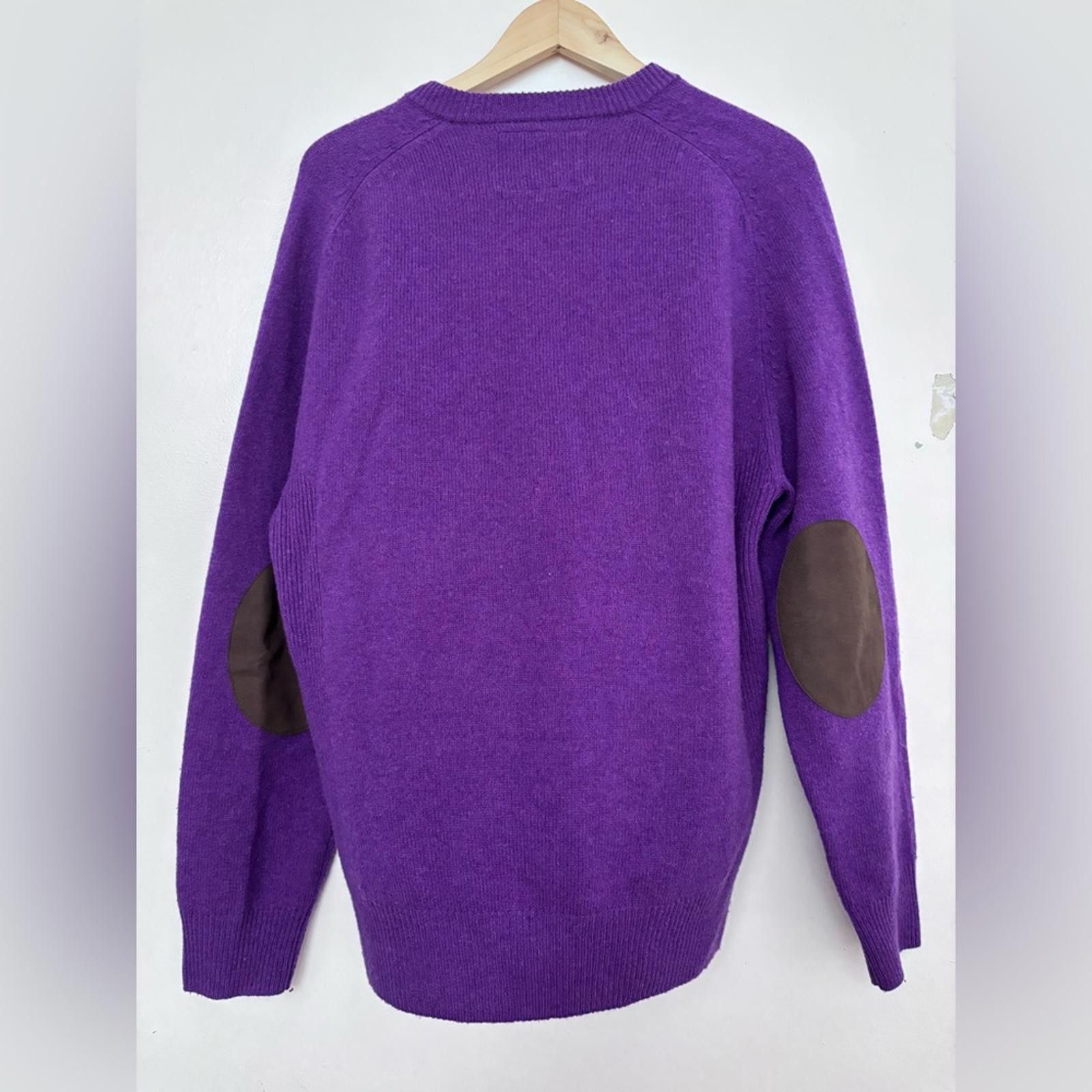 Other Tom Morris Purple Lambswool Sweater size XL Size US XL / EU 56 / 4 - 2 Thumbnail
