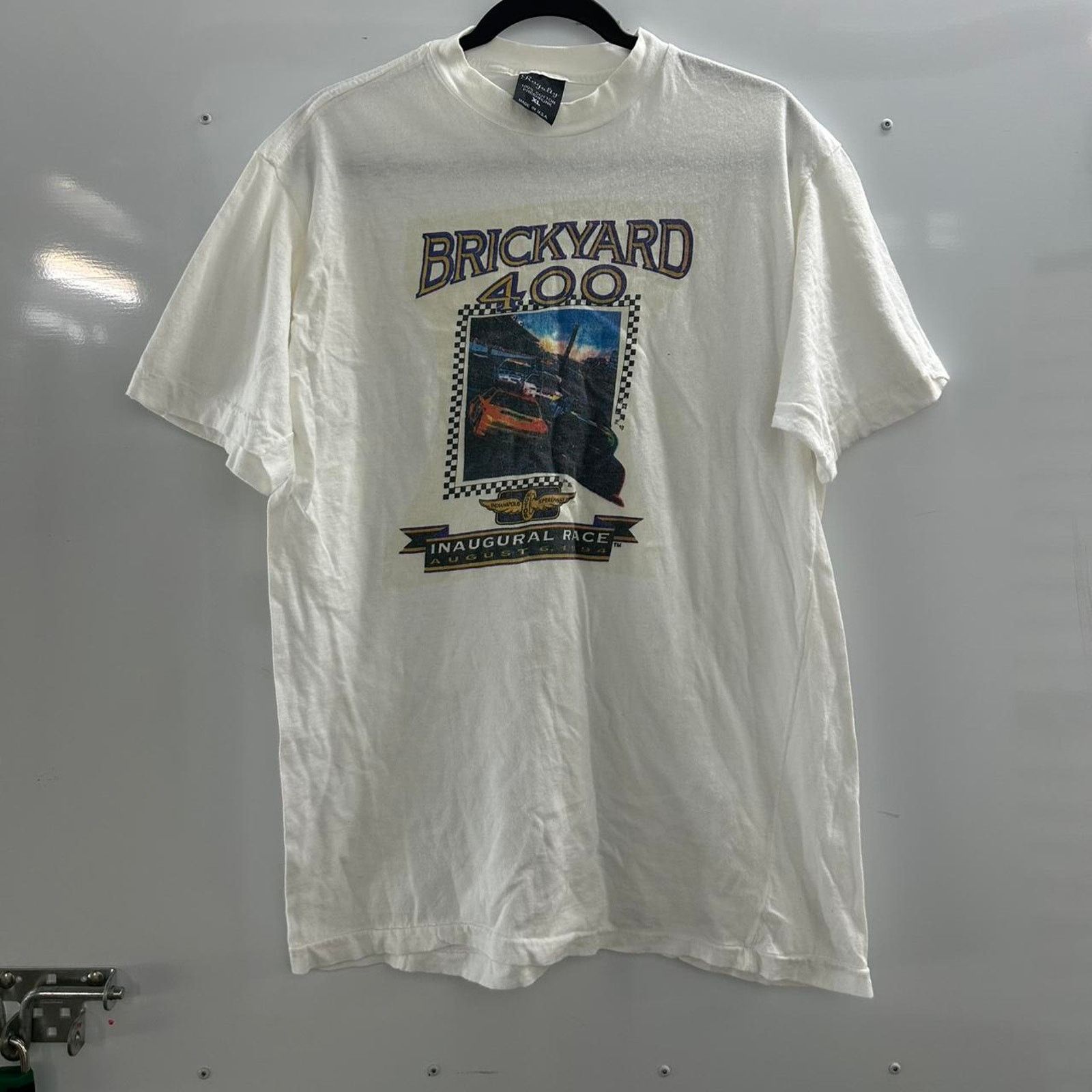 Other Brickyard 400 vintage nascar tshirt Size US XL / EU 56 / 4 - 1 Thumbnail