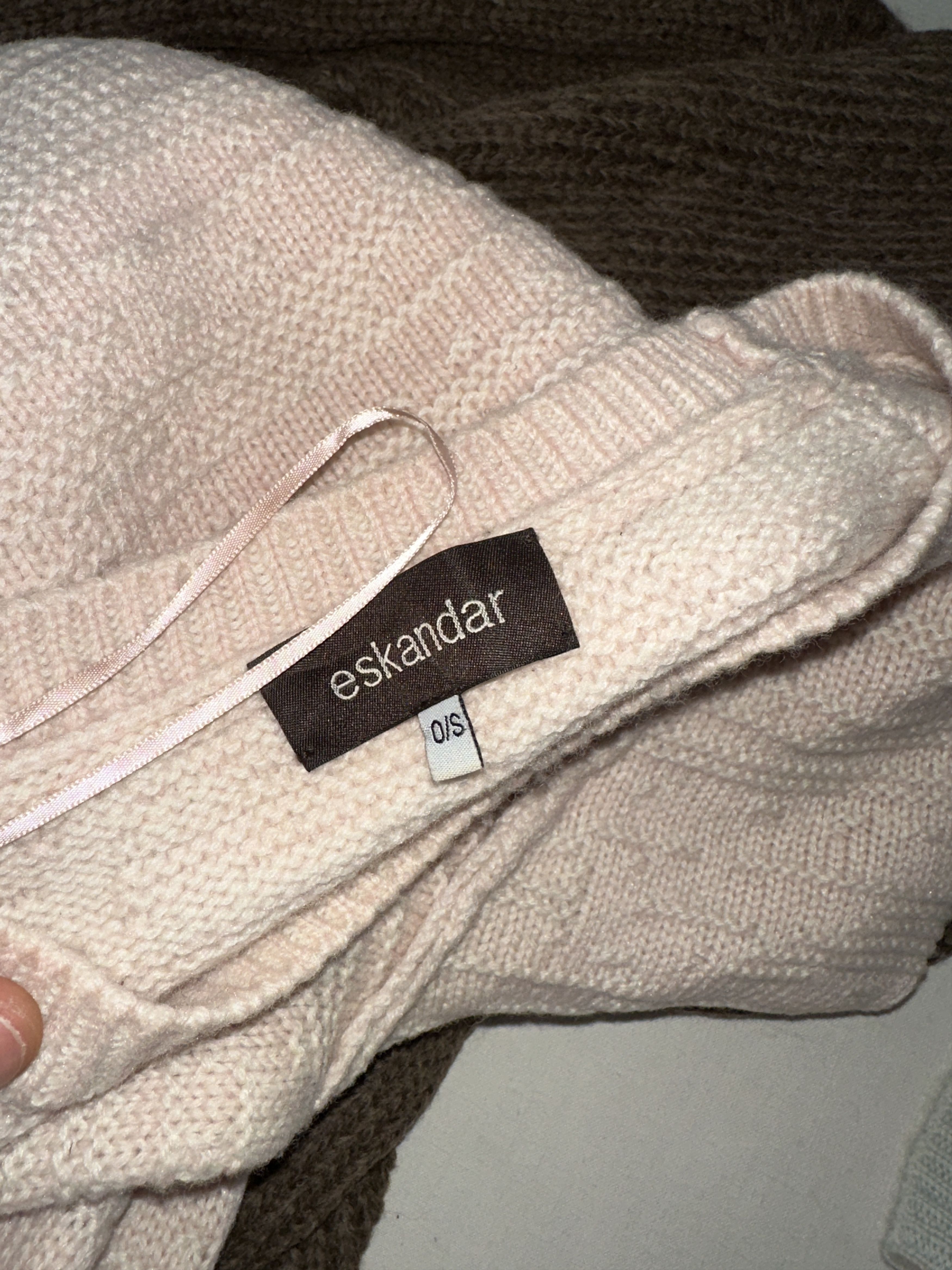 eskandar Eskandar O/S Merino Superior Wool Hand Knit One Size Size ONE SIZE - 9 Thumbnail