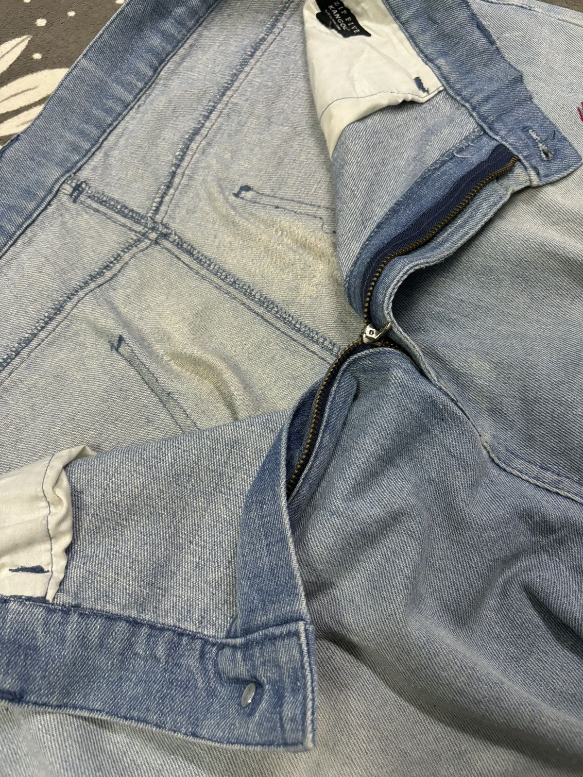 Kangol Vintage Kangol x Zip Five Loose Tapered Drop Crotch Jeans Size US 35 - 19 Thumbnail
