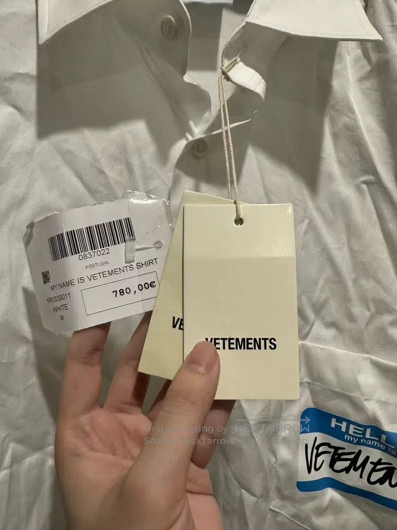 Vetements VETEMENTS Slogan Signed Long Sleeve Shirt Size US M / EU 48-50 / 2 - 4 Thumbnail
