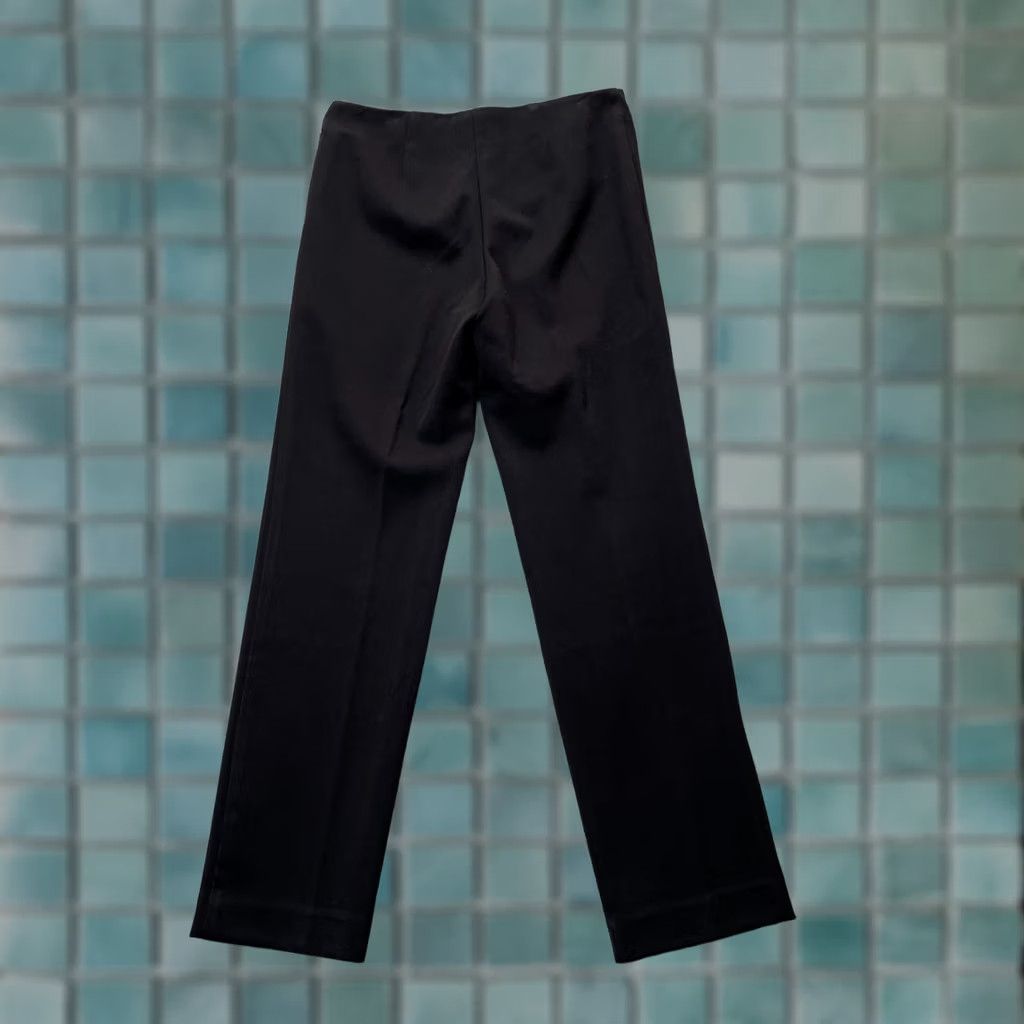 Talbots Talbots Pants Womens 4 Petites Black Heritage Straight Leg High Rise Side Zip Pants Woman 4P Black Polyester Rayon Spandex Size 28" / US 6 / IT 42 - 1 Thumbnail