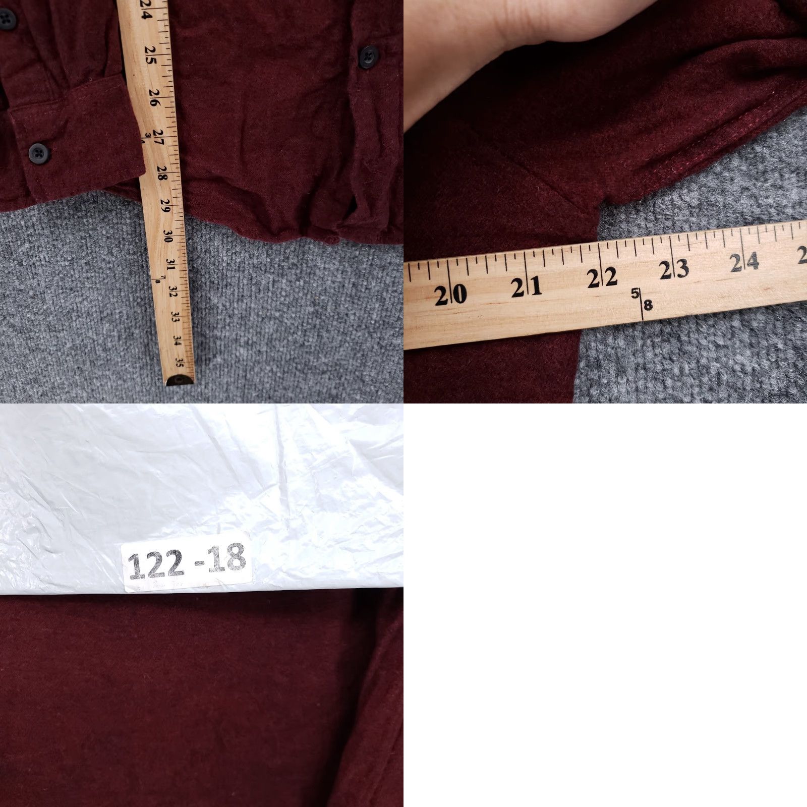 Pacsun PacSun Shirt Mens L Large Casual Button-Up Red Pocket Long Sleeves Top Size US L / EU 52-54 / 3 - 7 Thumbnail