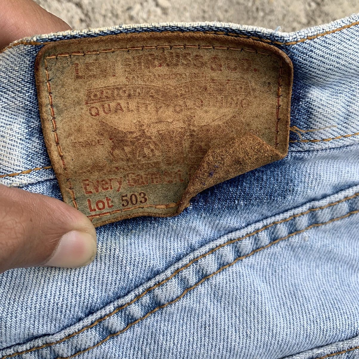 Levi's Vintage 90s Levis 503 Selvedge Lightwash Denim Jeans W30 Size US 30 / EU 46 - 10 Thumbnail