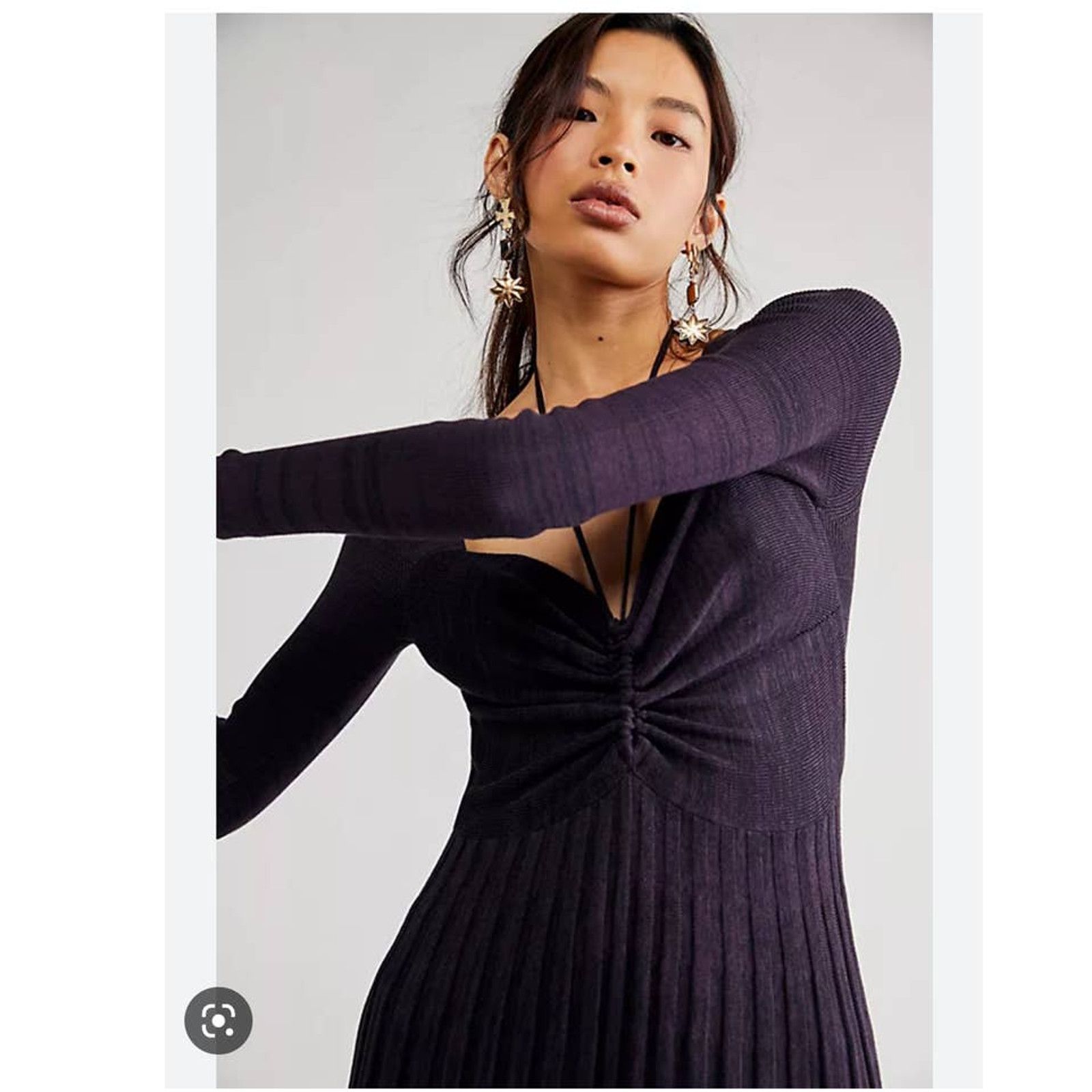 Free People New Free People Ladies Jumpsuit $168 XS Plum Ribbed Knit Size 26" / US 2 / IT 38 - 4 Thumbnail