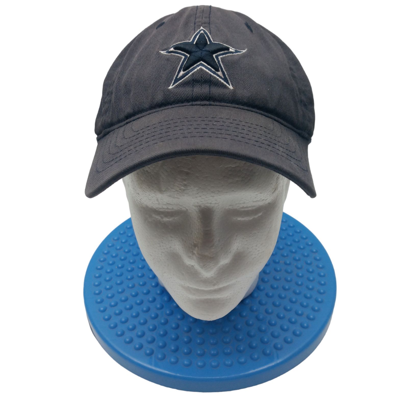 NWT DALLAS COWBOYS FLEX FIT CAP HAT REEBOK STRAIGHT BILL SMALL-MEDIUM BLUE