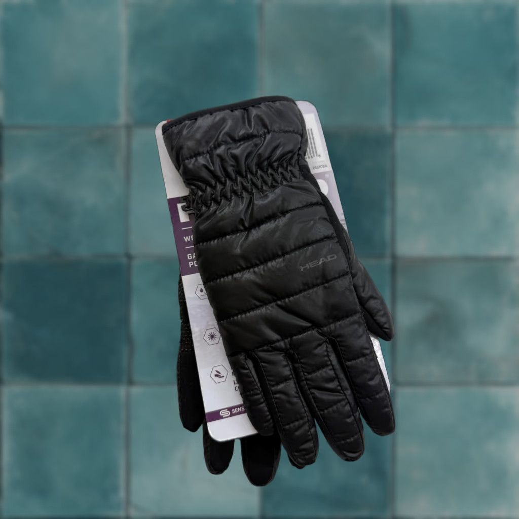 Vintage HEAD Womens Medium Black Waterproof Hybrid Winter Gloves Touchscreen Insulated Glove Size ONE SIZE - 1 Thumbnail