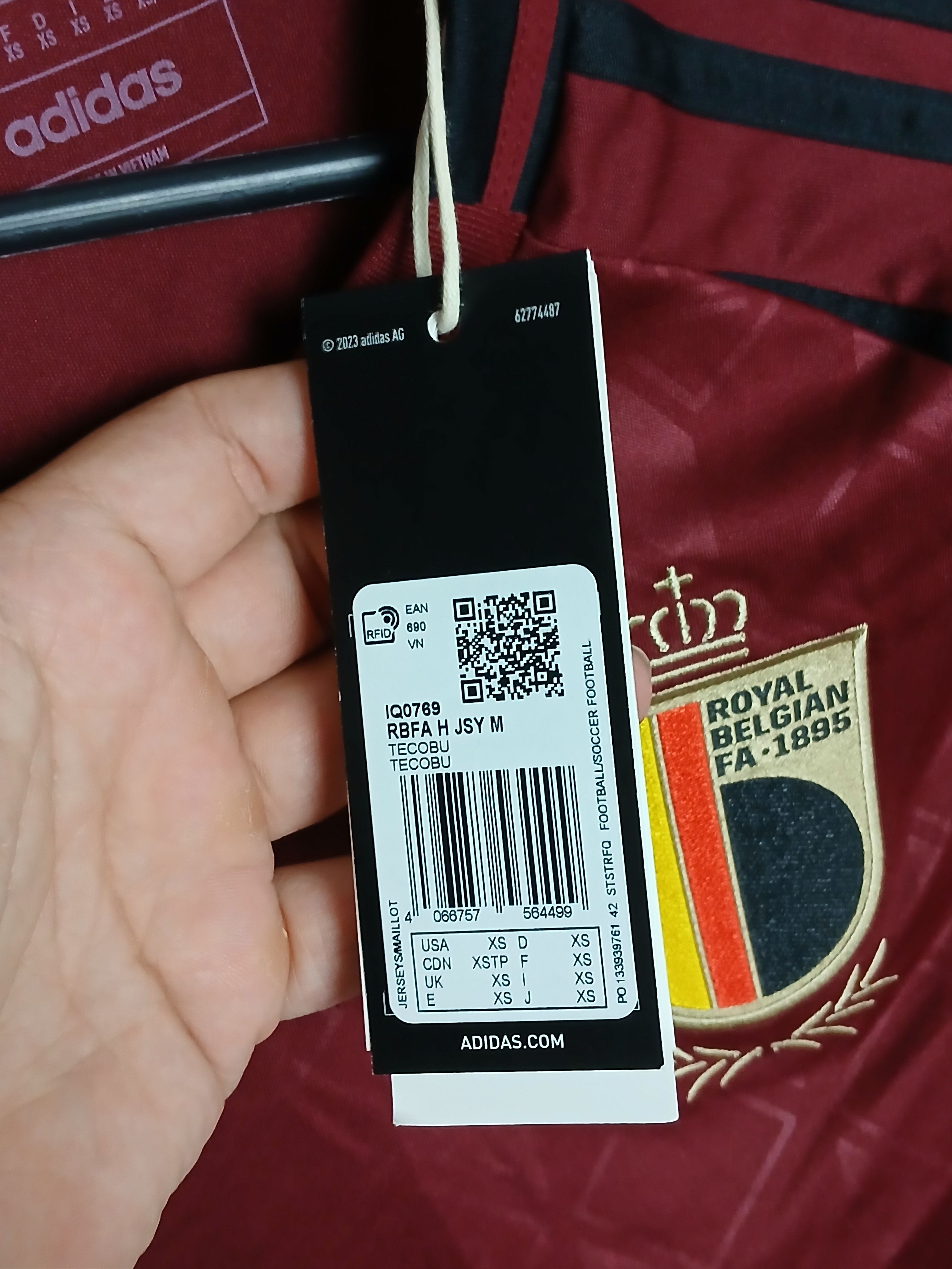 Adidas New Belgium 2024 Home De Bruyne Football Jersey T-Shirt Size US XS / EU 42 / 0 - 11 Thumbnail