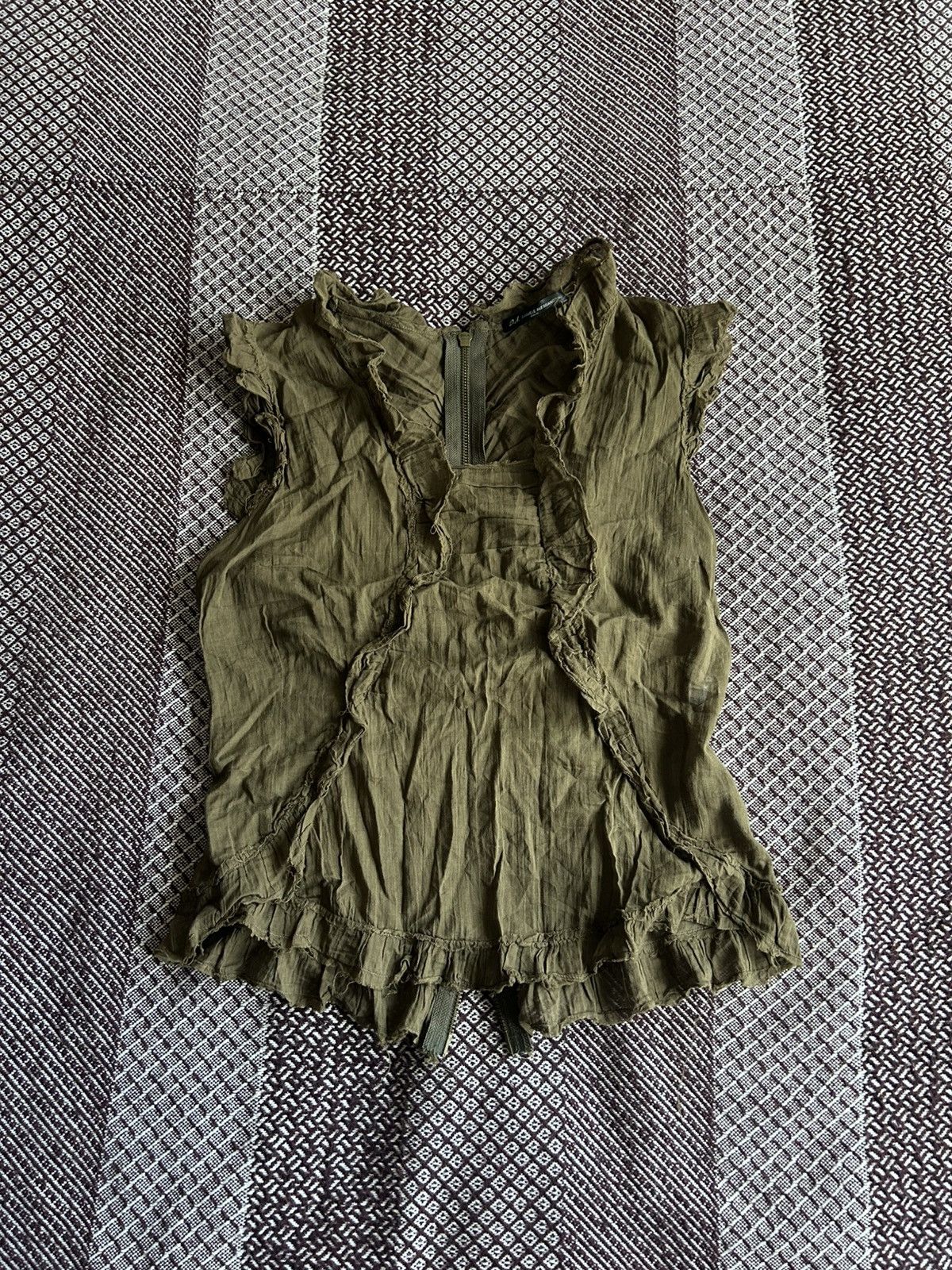 Vintage Asymmetrical Tank Top Daniele Alessandrini Y2K Italy