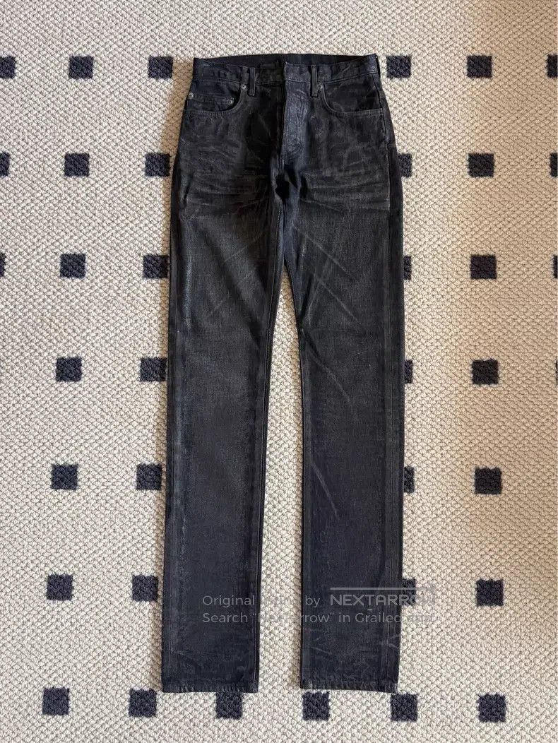 Dior Dior Black leather with ghost claw denim jeans i Size US 28 / EU 44 - 1 Thumbnail