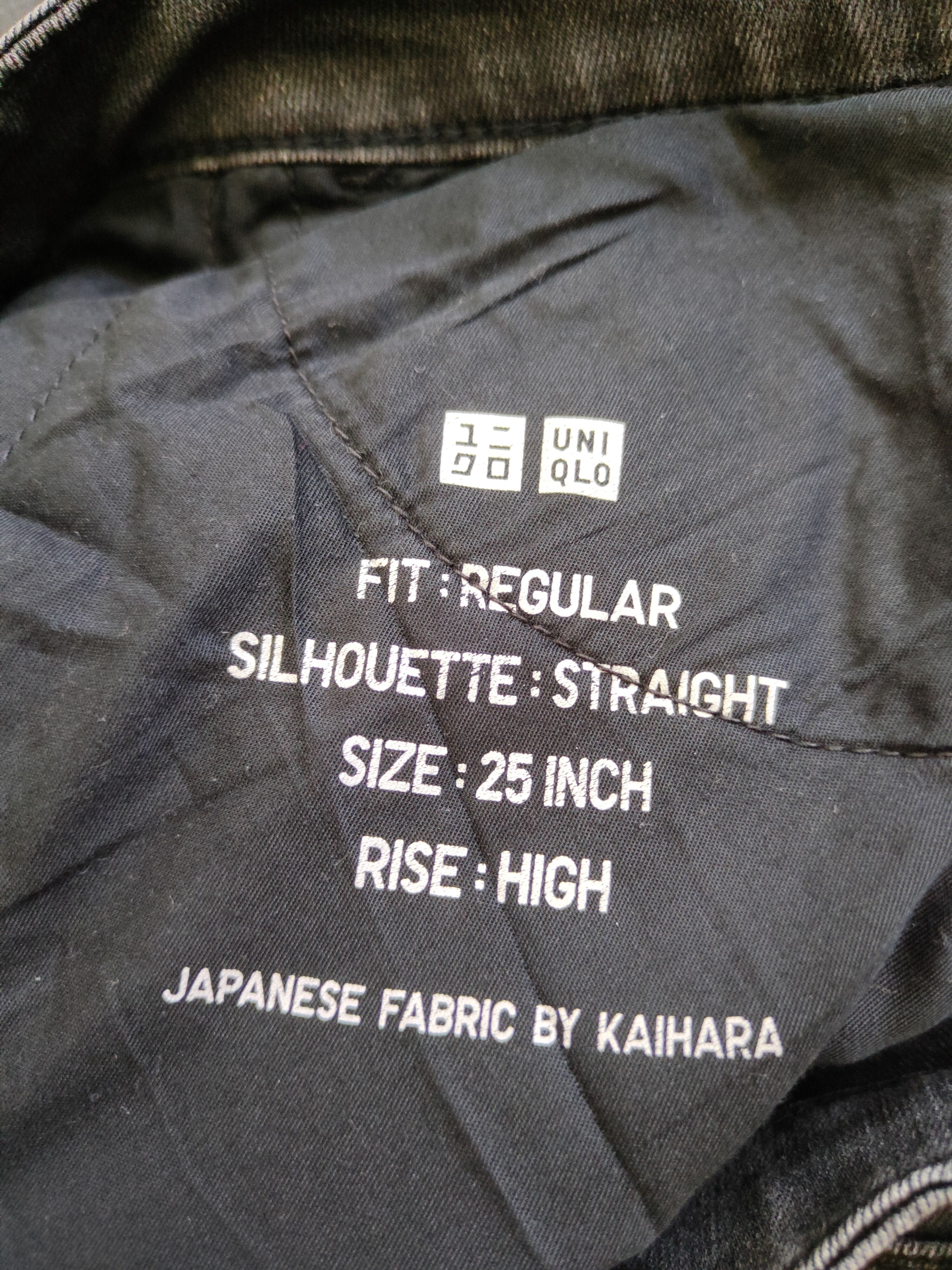 Japanese Brand Uniqlo japan fabric by kaihara Black Jeans #S1780 Size US 26 / EU 42 - 15 Thumbnail