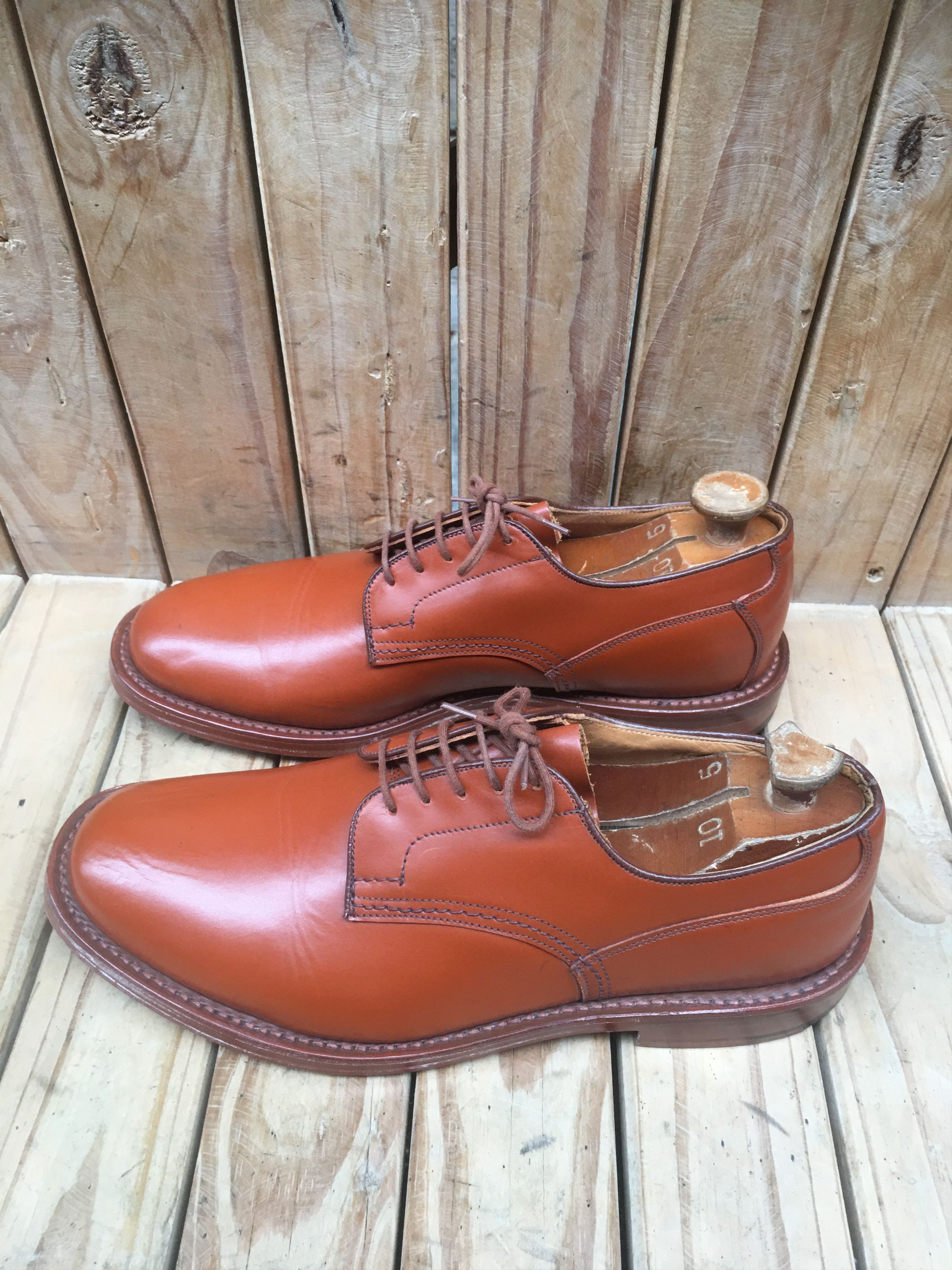 Tricker's Tricker's brown derby Mens leather shoes UK 9.5 Size US 10.5 / EU 43-44 - 9 Thumbnail