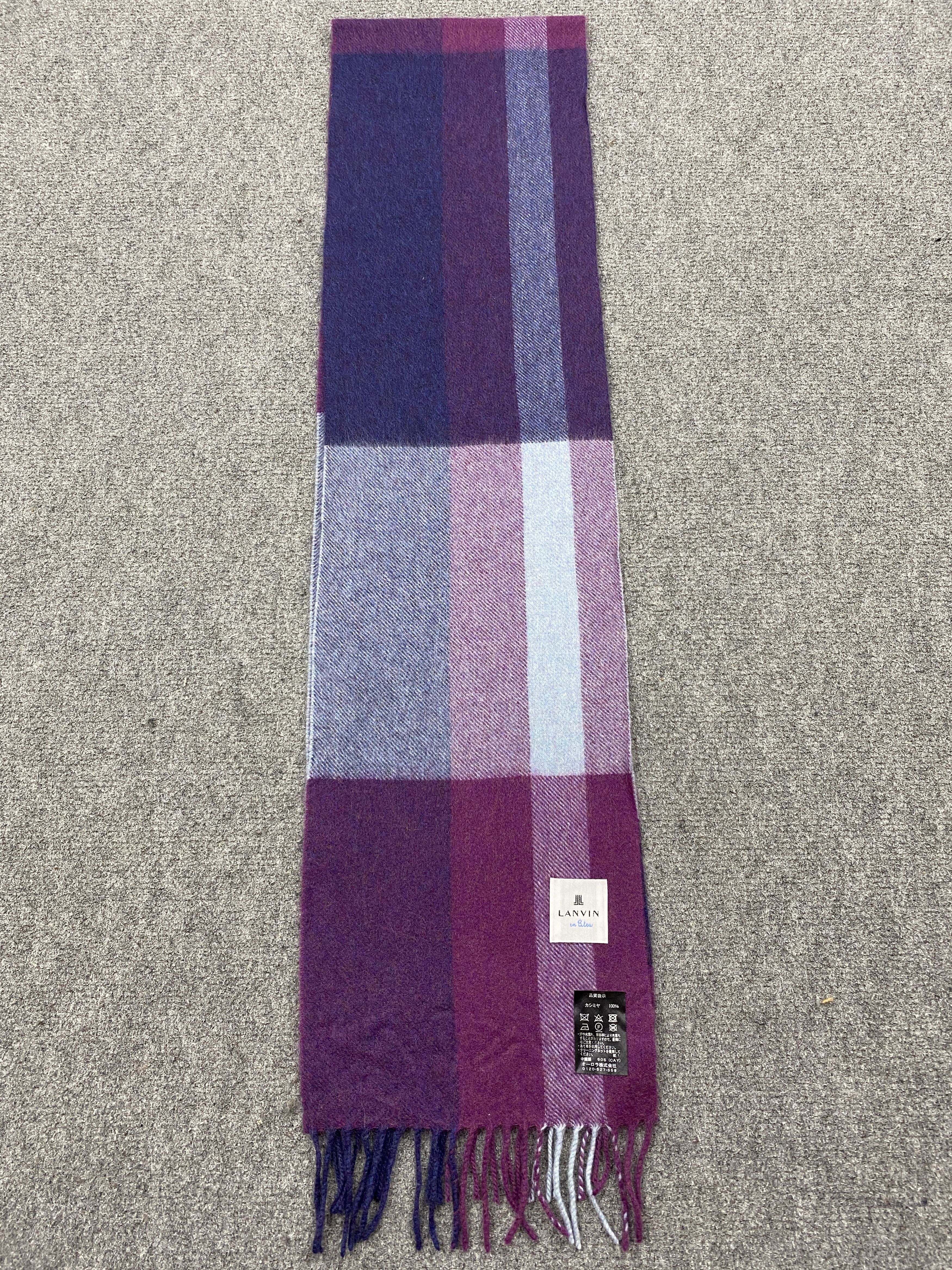 Lanvin Lanvin Te Bleu Scarf / Muffler / Neckwear -SC0169 Size ONE SIZE - 2 Thumbnail