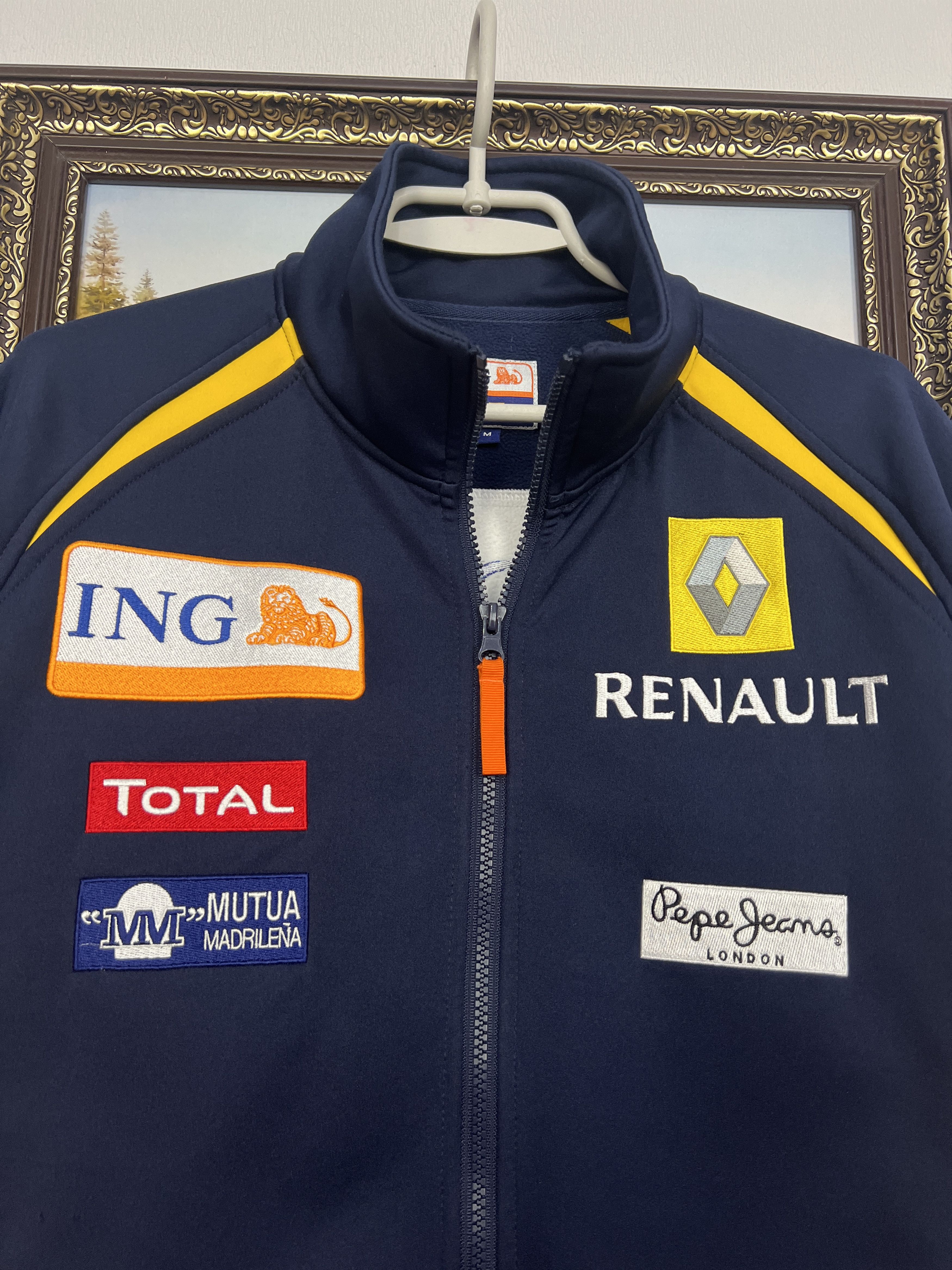 Vintage Renault Fleece Zip Jacket Racing Big Logo F1 Team Rare Hype Size US M / EU 48-50 / 2 - 3 Thumbnail