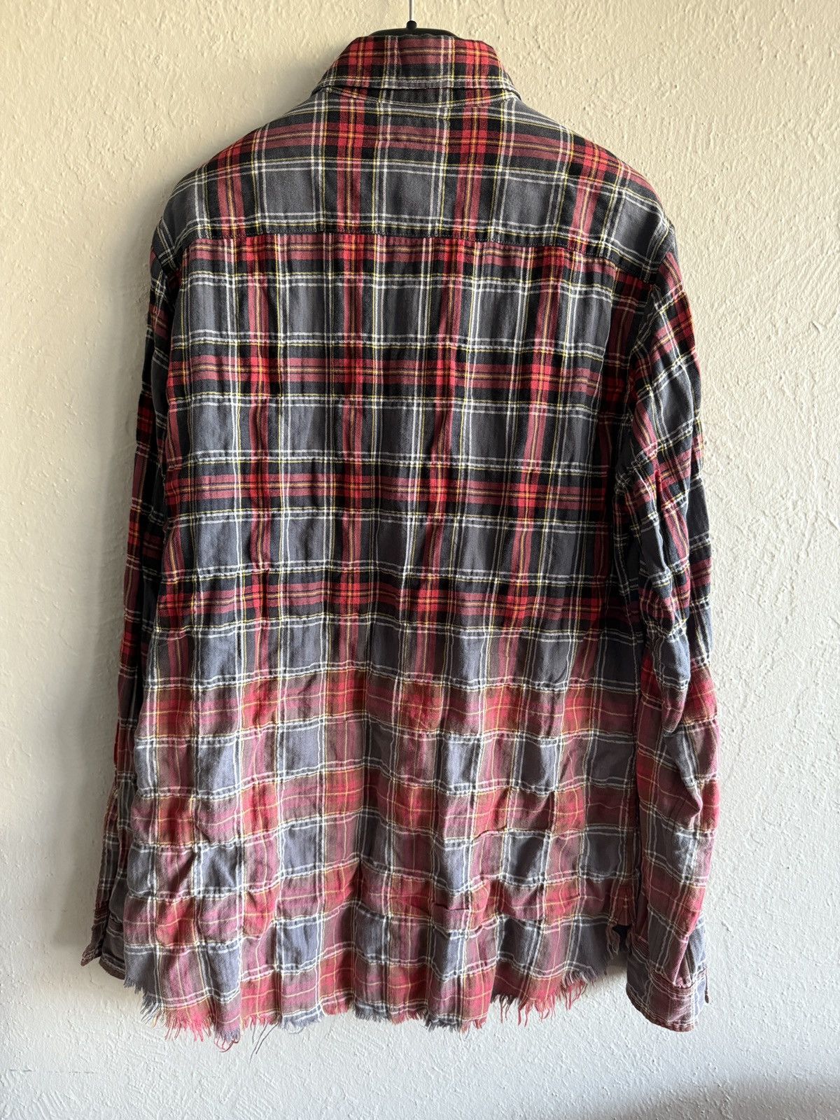 Saint Laurent Paris Saint Laurent Paris bleached flannel raw hem destroyed SS16 Size US M / EU 48-50 / 2 - 9 Thumbnail