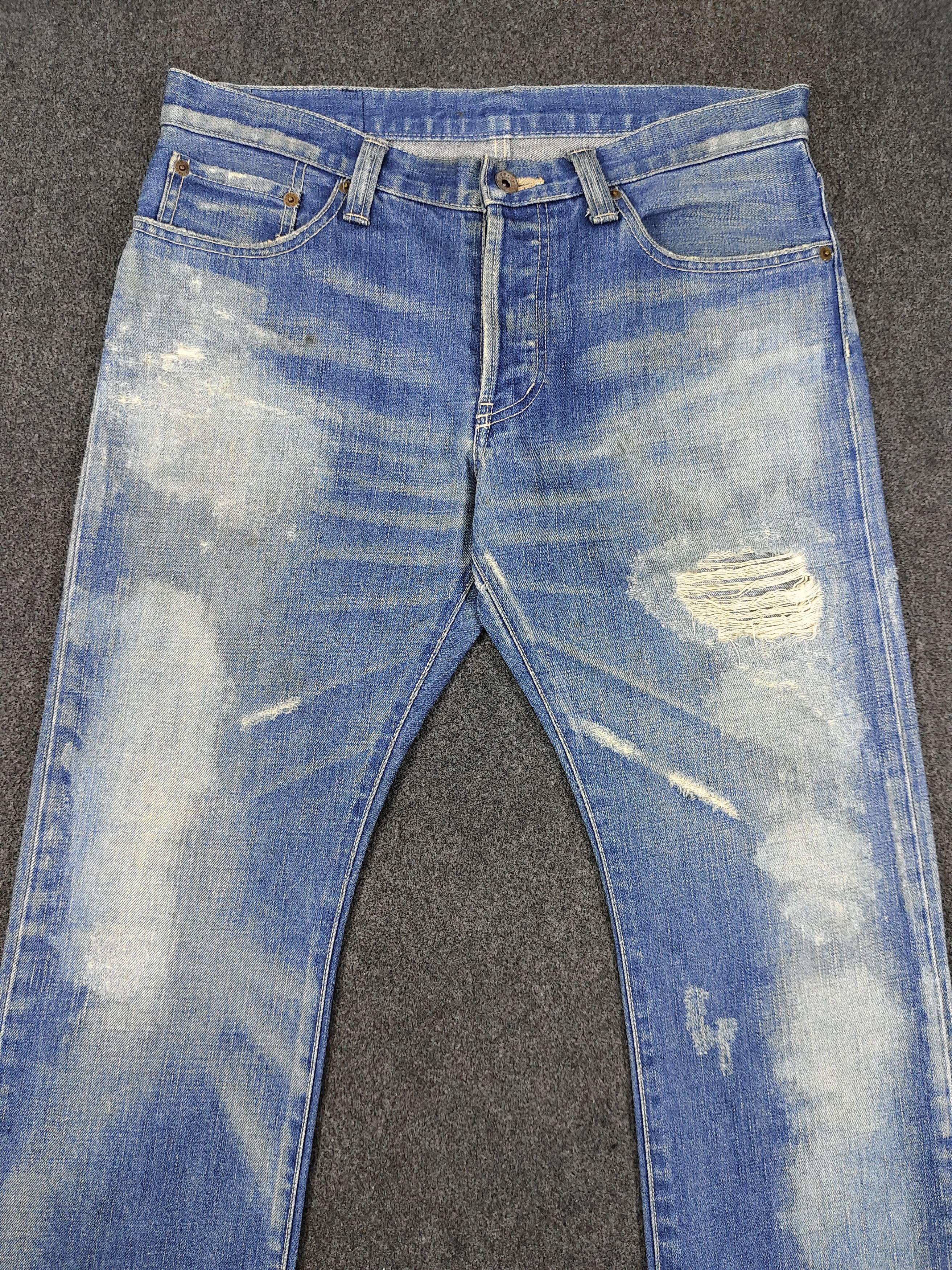 Takeo Kikuchi TK Japan- Heavy Fade Archive Distressed Workwear Jeans Size US 32 / EU 48 - 2 Thumbnail