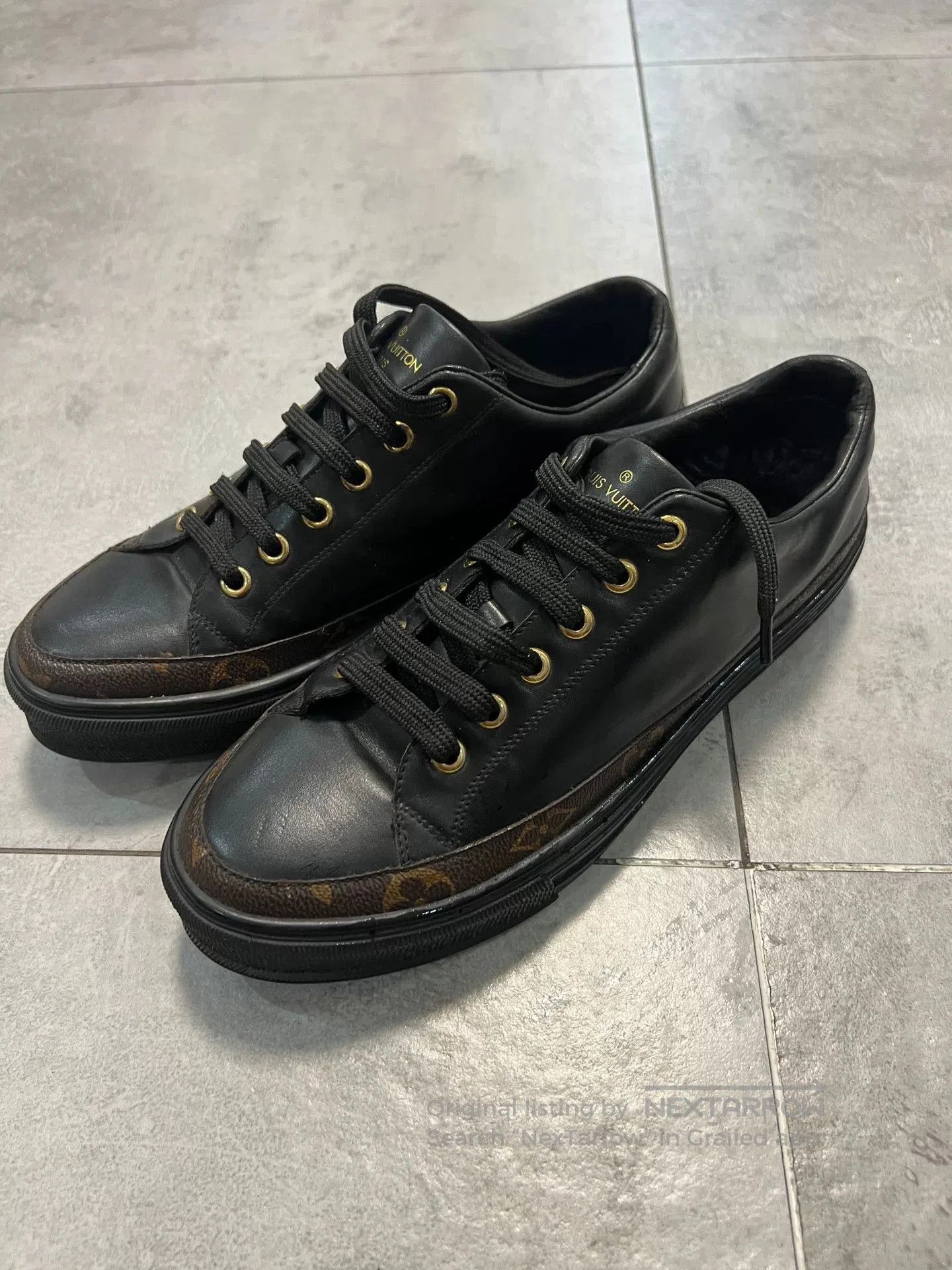 Louis Vuitton Louis Vuitton Black Sneakers Size 39. Size US 6 / EU 39 - 1 Thumbnail